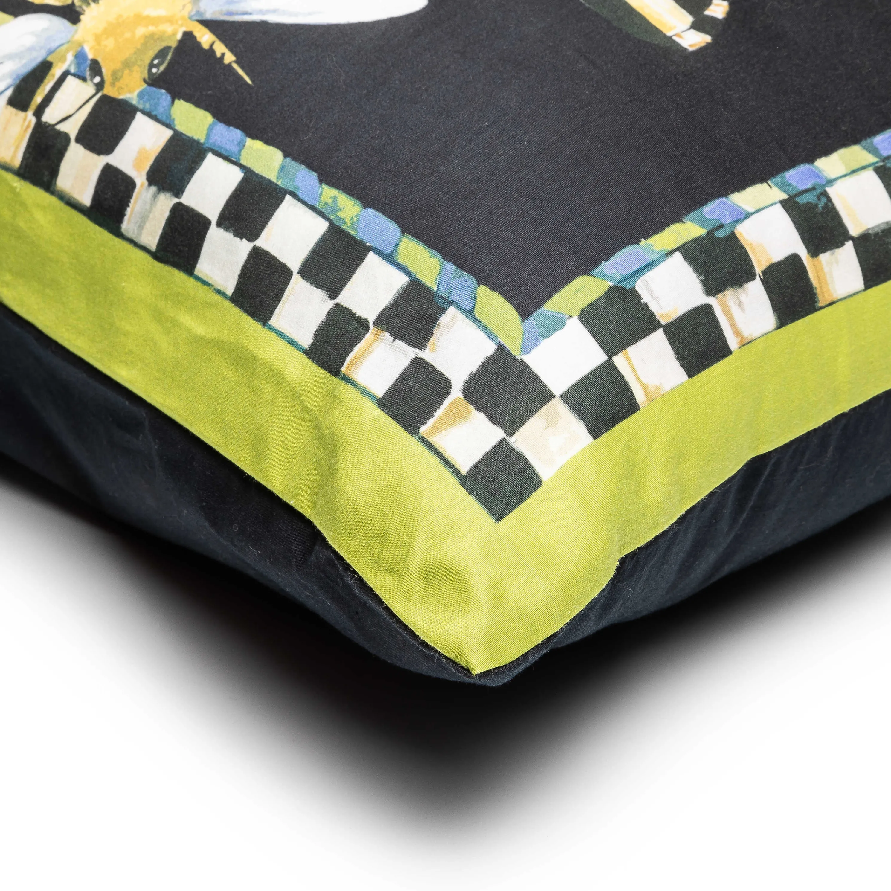 Frog And Bee Lumbar Pillow