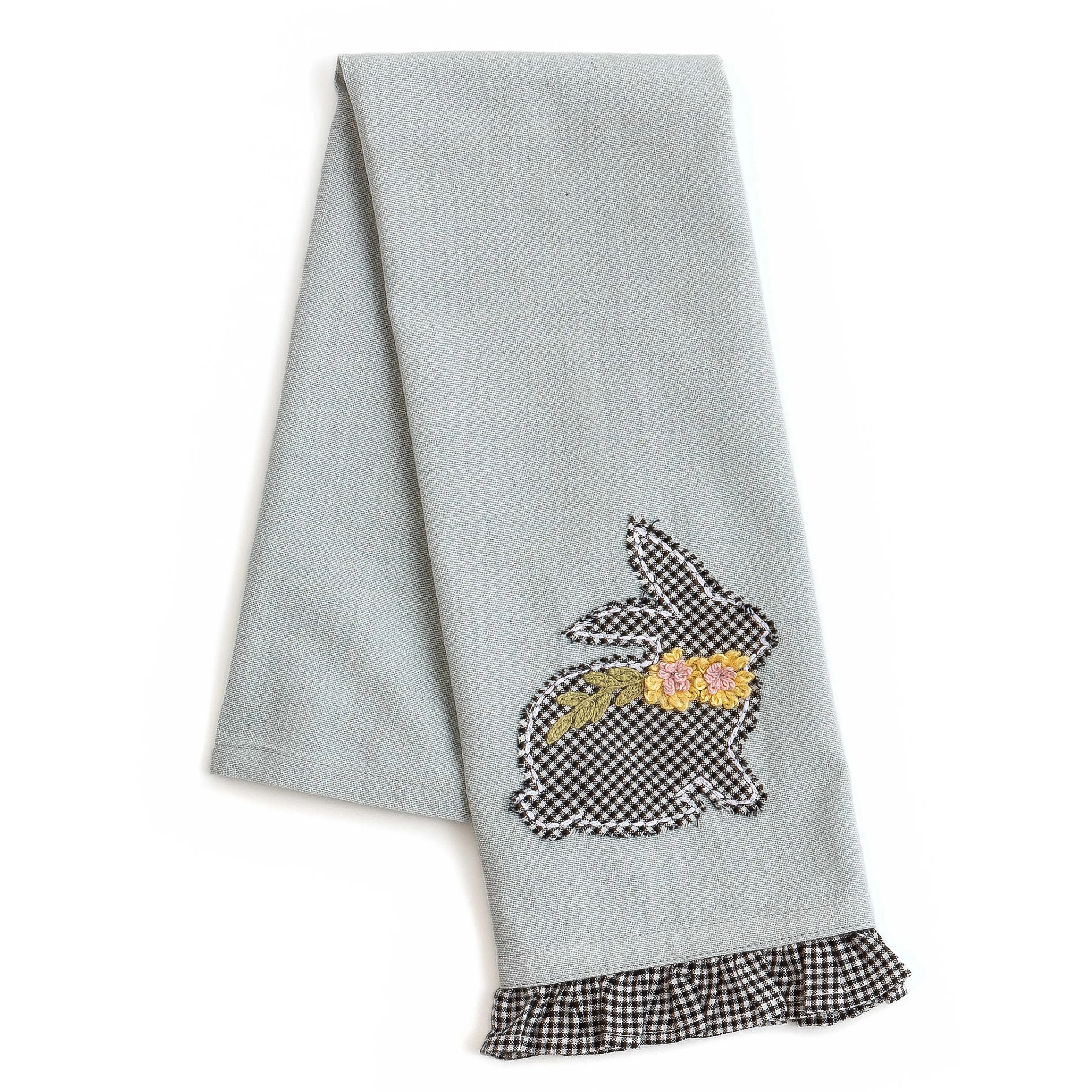 Gingham Bunny Dish Towel