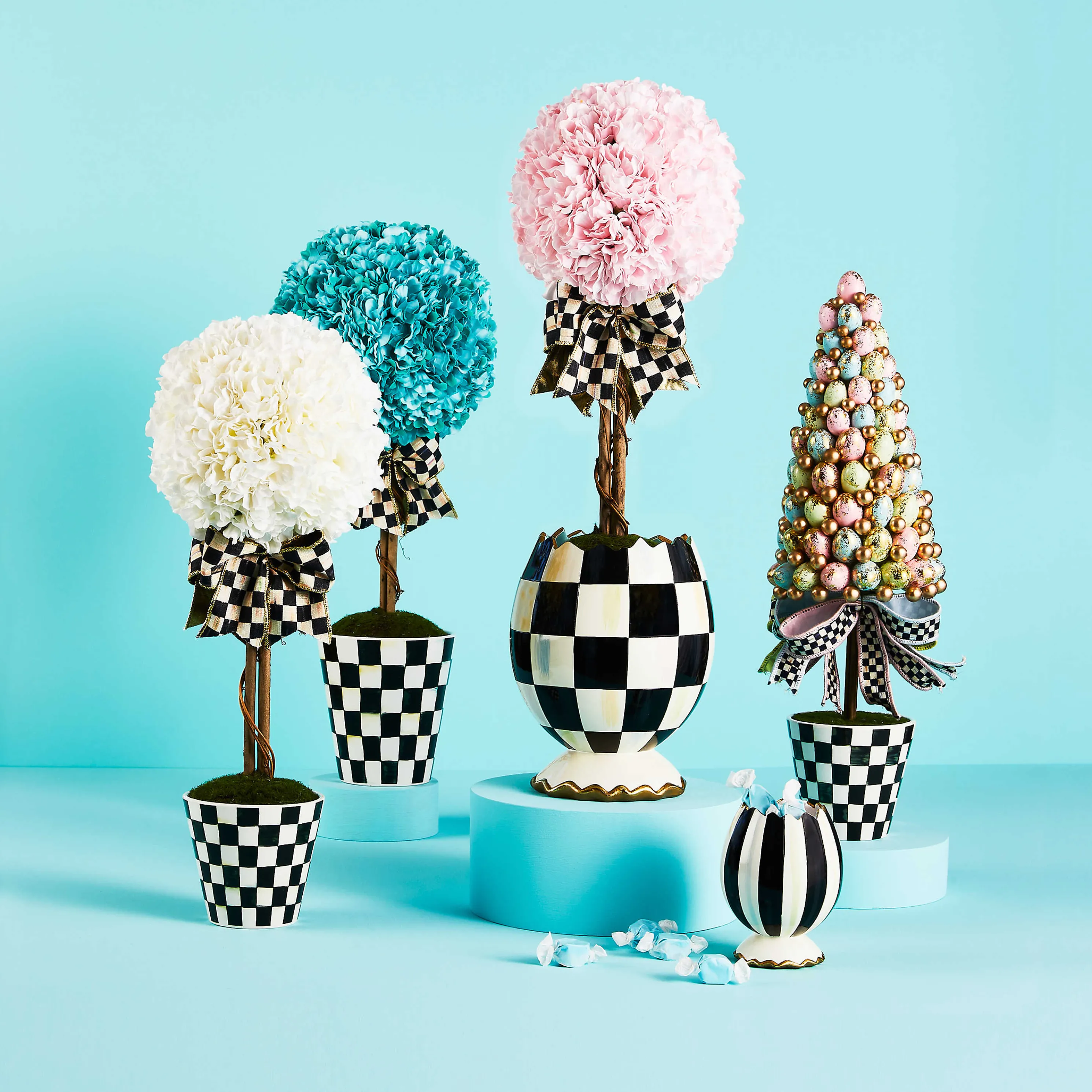 Ivory Topiary Drop In -Small