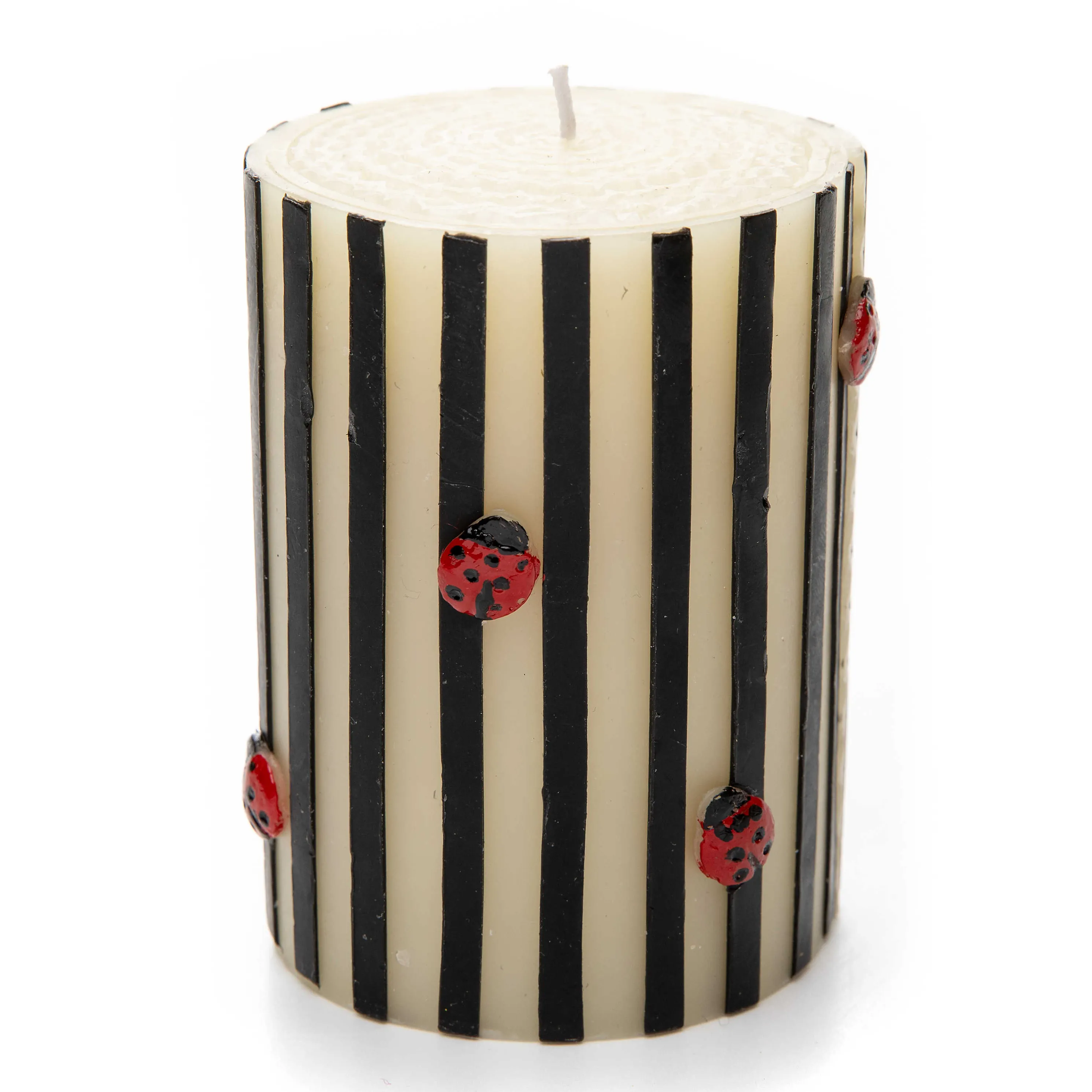 Ladybug Pillar Candle - 4"