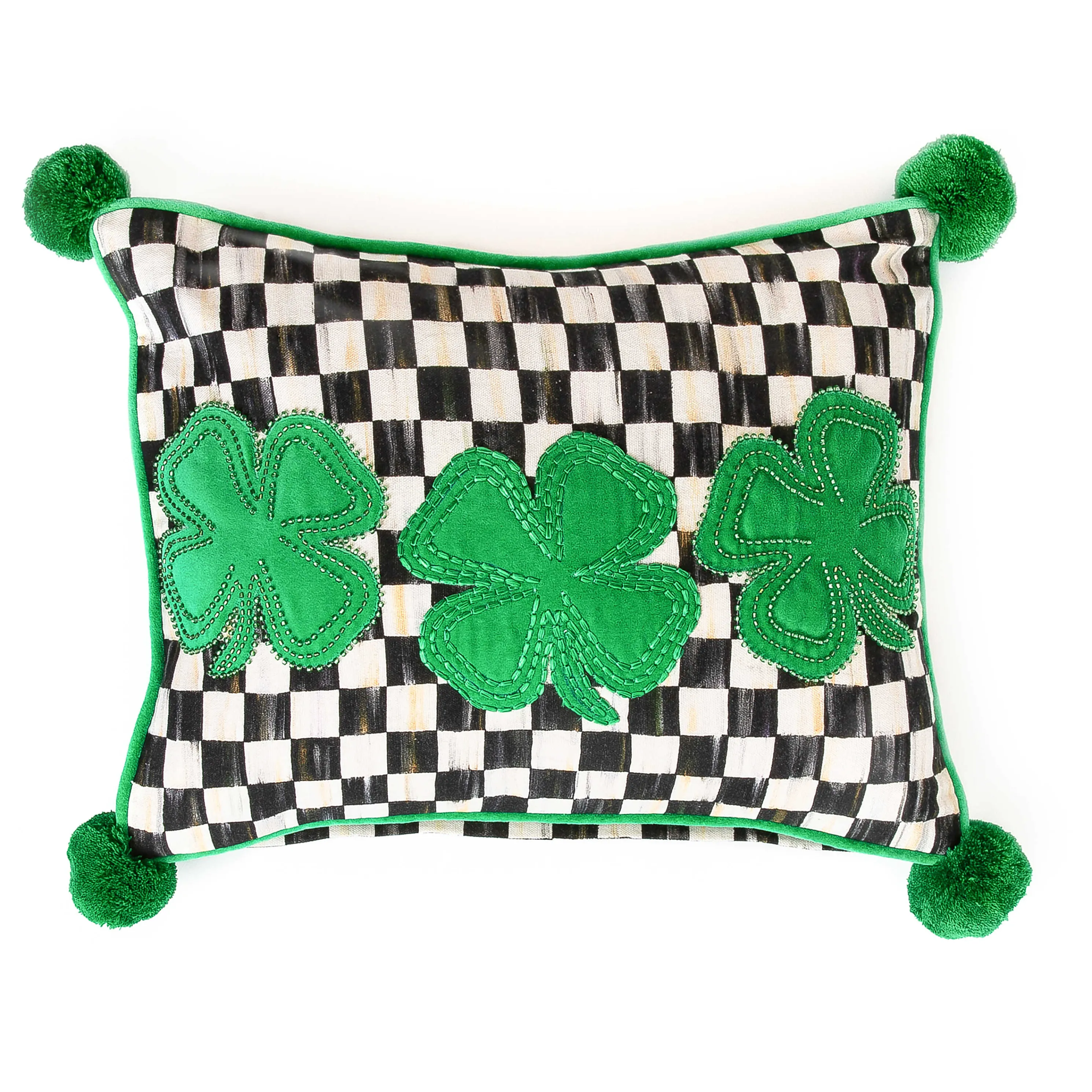 Lucky Clover Lumbar Pillow