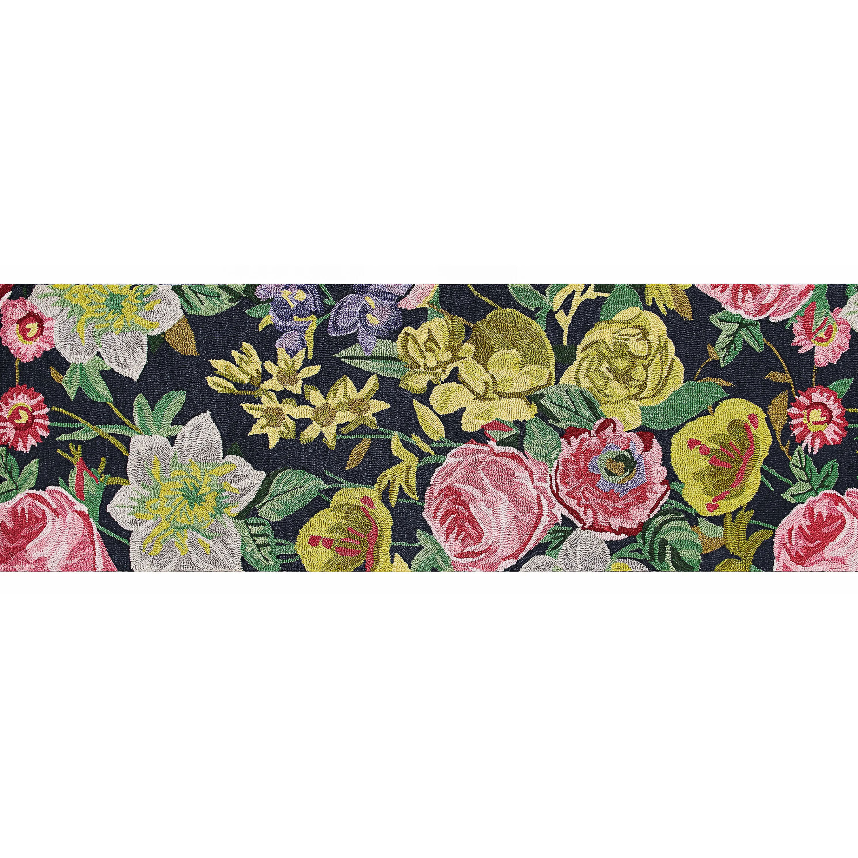 Midnight Floral Rug - 2'6" X 8' Runner