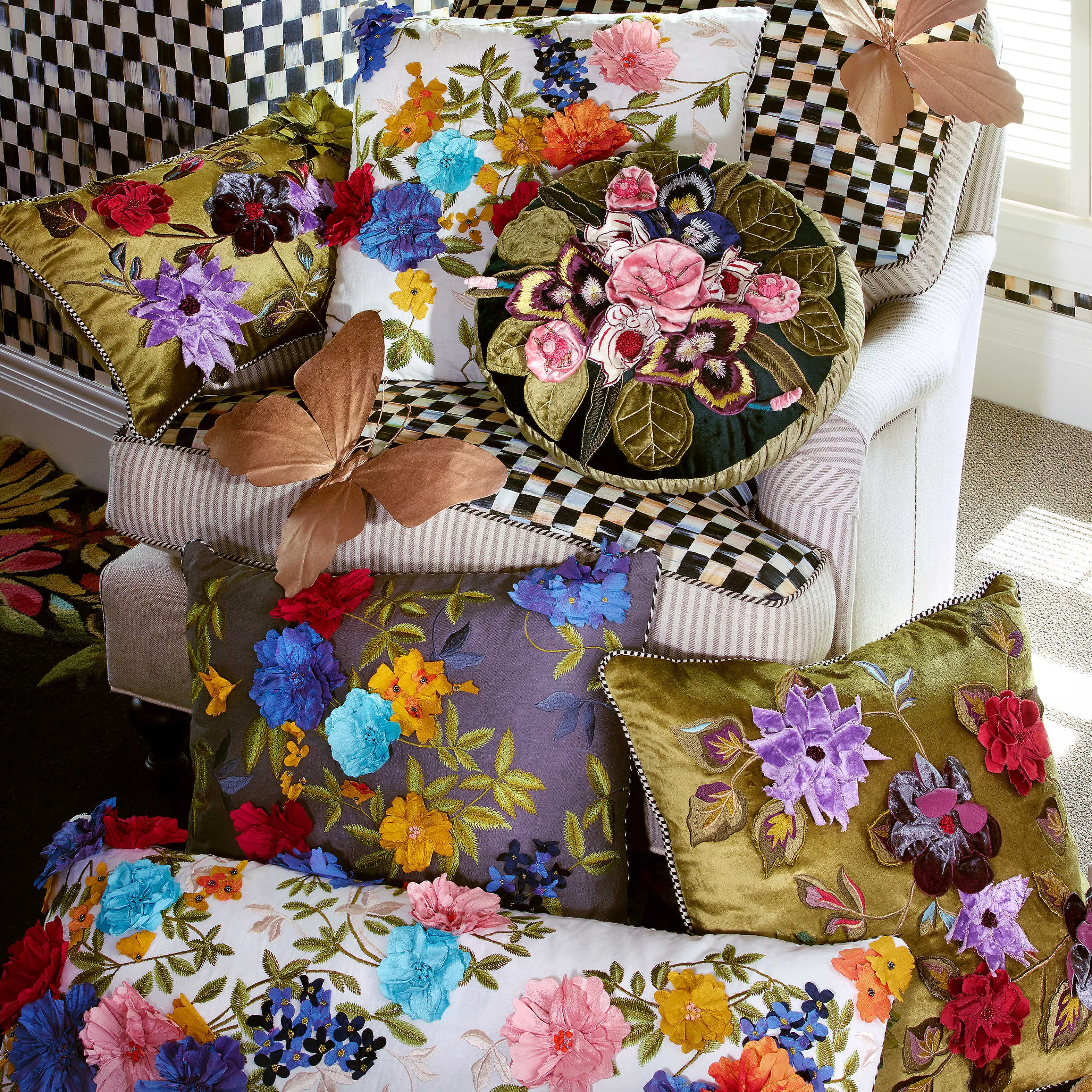 Moonlight Garden Pillow