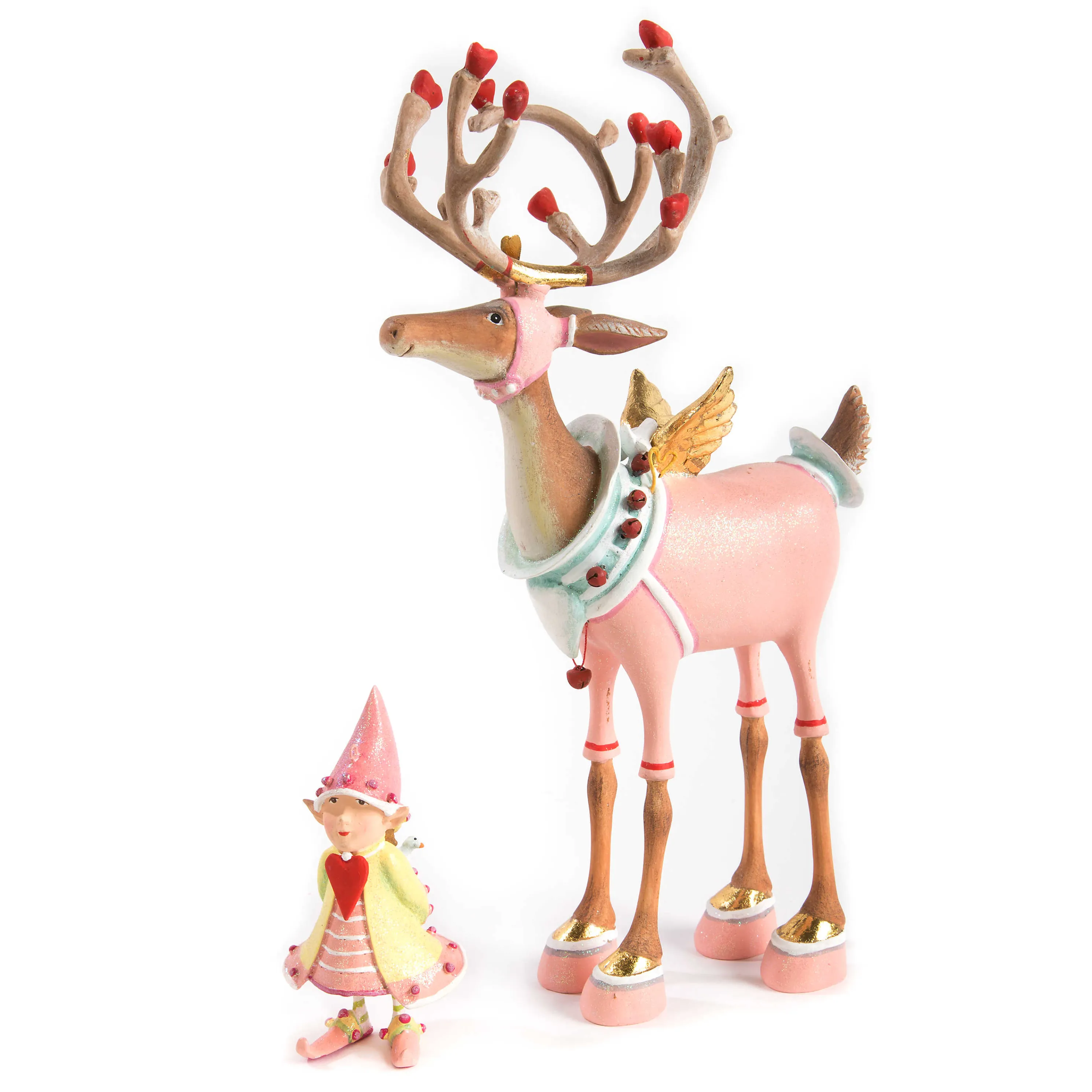 Patience Brewster Dash Away Cupid Reindeer Figure