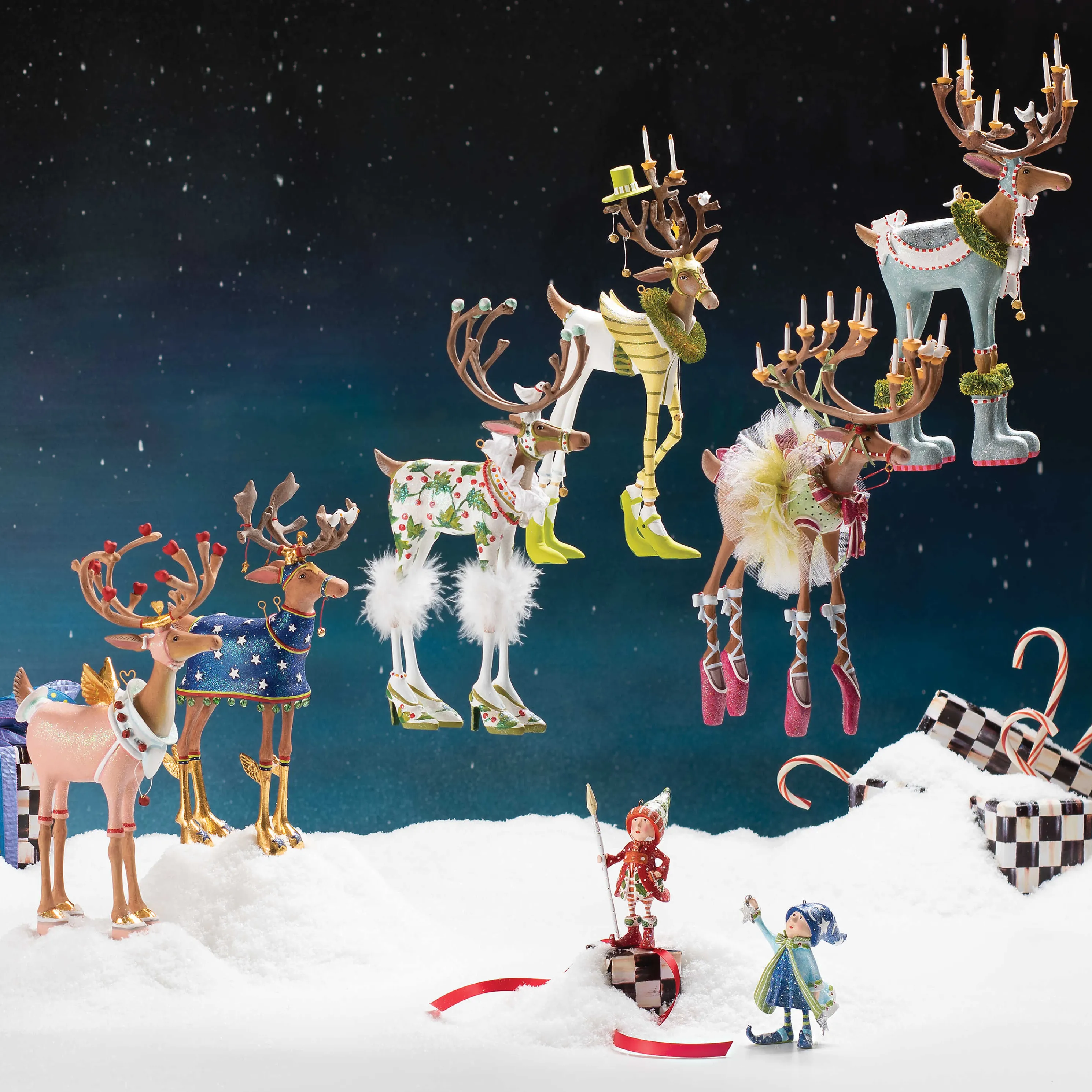 Patience Brewster Dash Away Prancer Reindeer Figure
