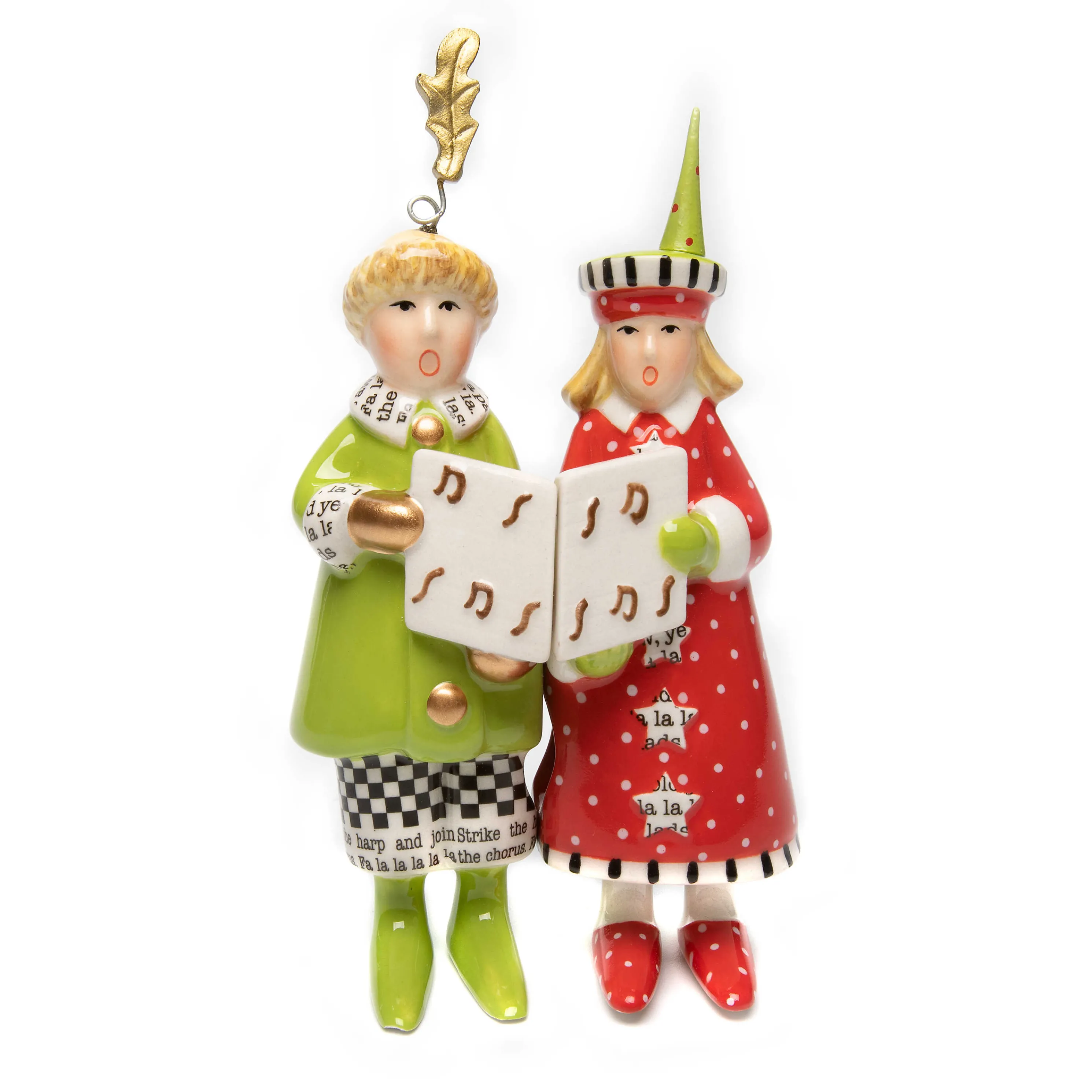 Patience Brewster Holiday Carolers Salt & Pepper Set