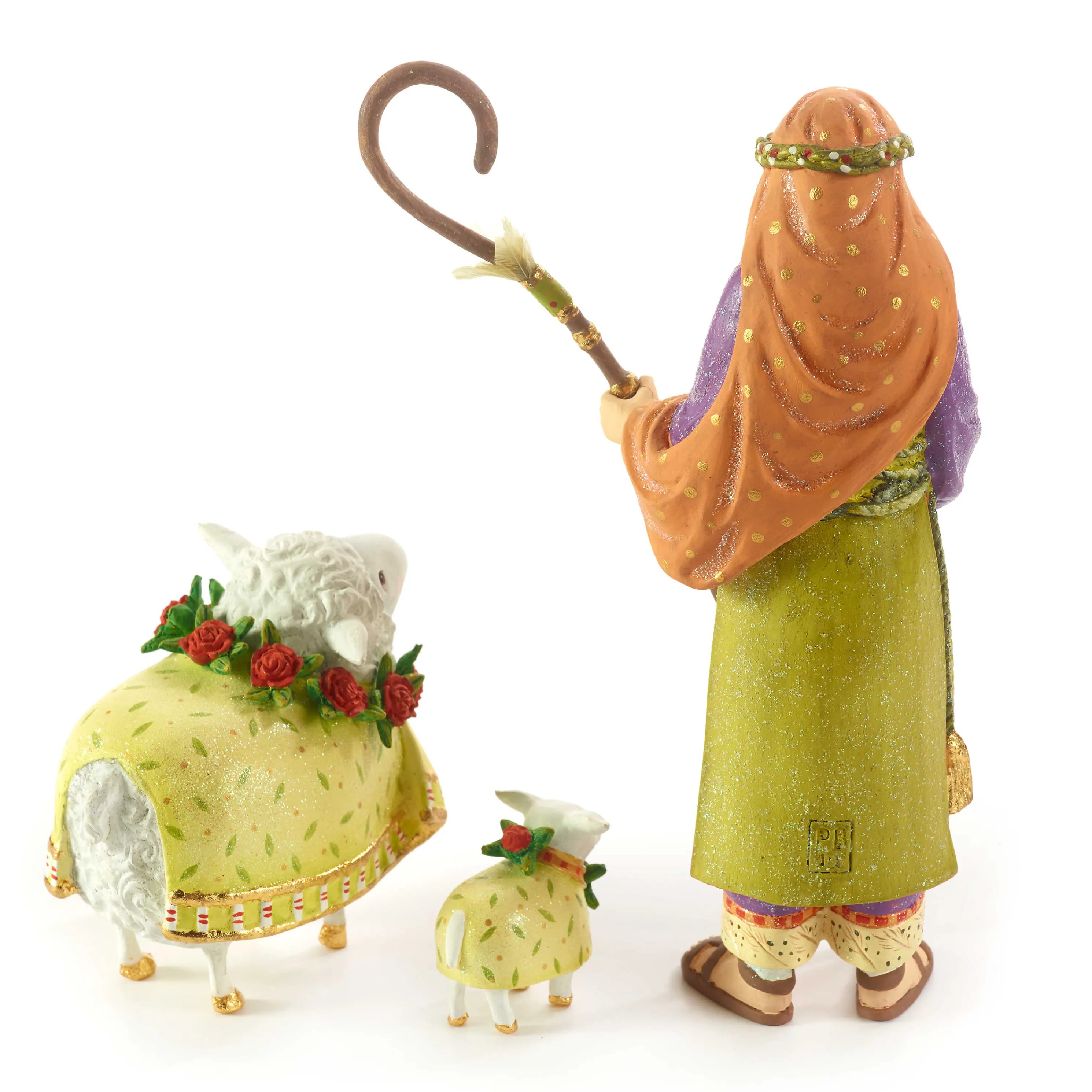 Patience Brewster Nativity Shepherd & Sheep Figures