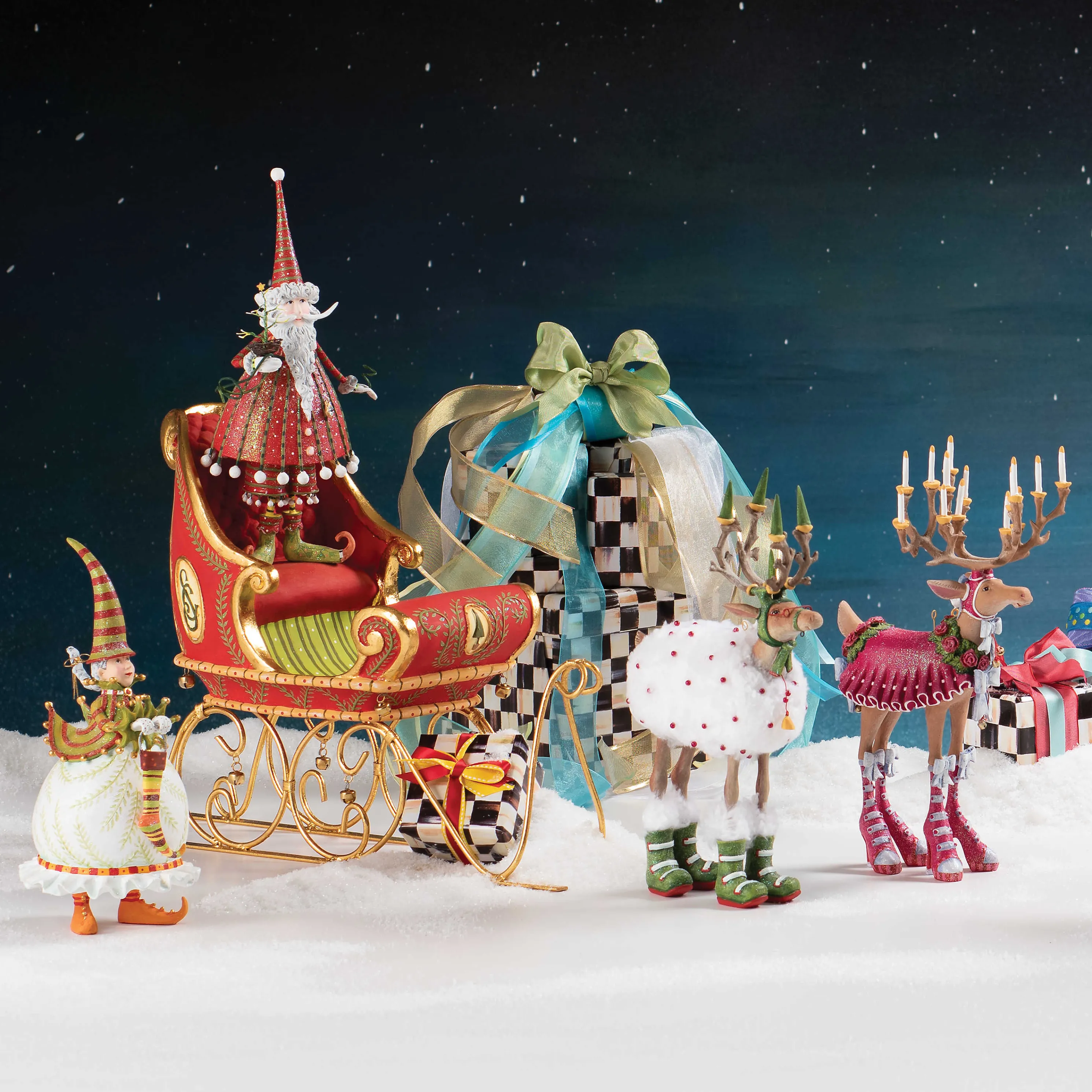 Patience Brewster Dash Away Mrs. Santa Figure