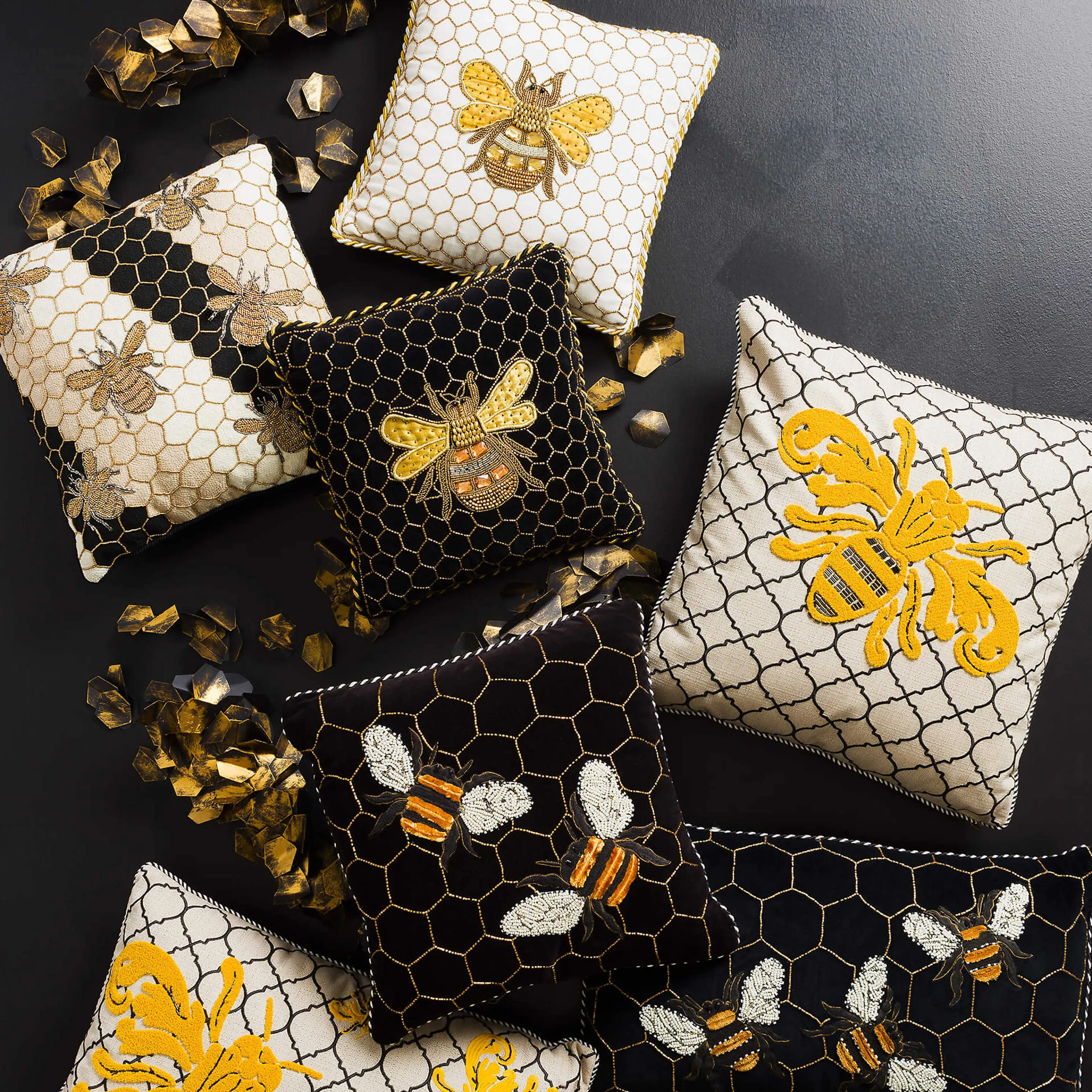 Queen Bee Pillow - Ivory