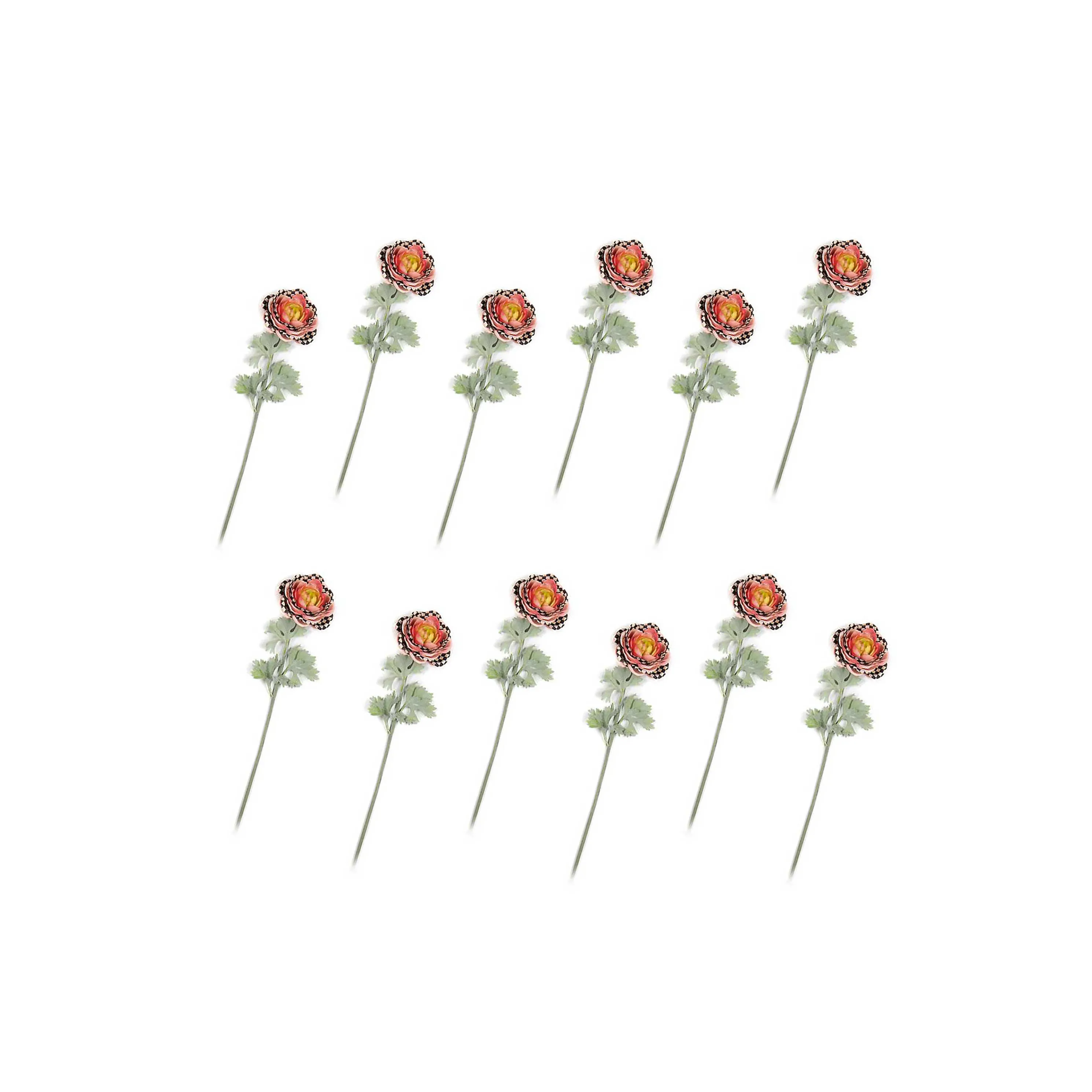 Ranunculus Bouquet - Peach - Set Of 12