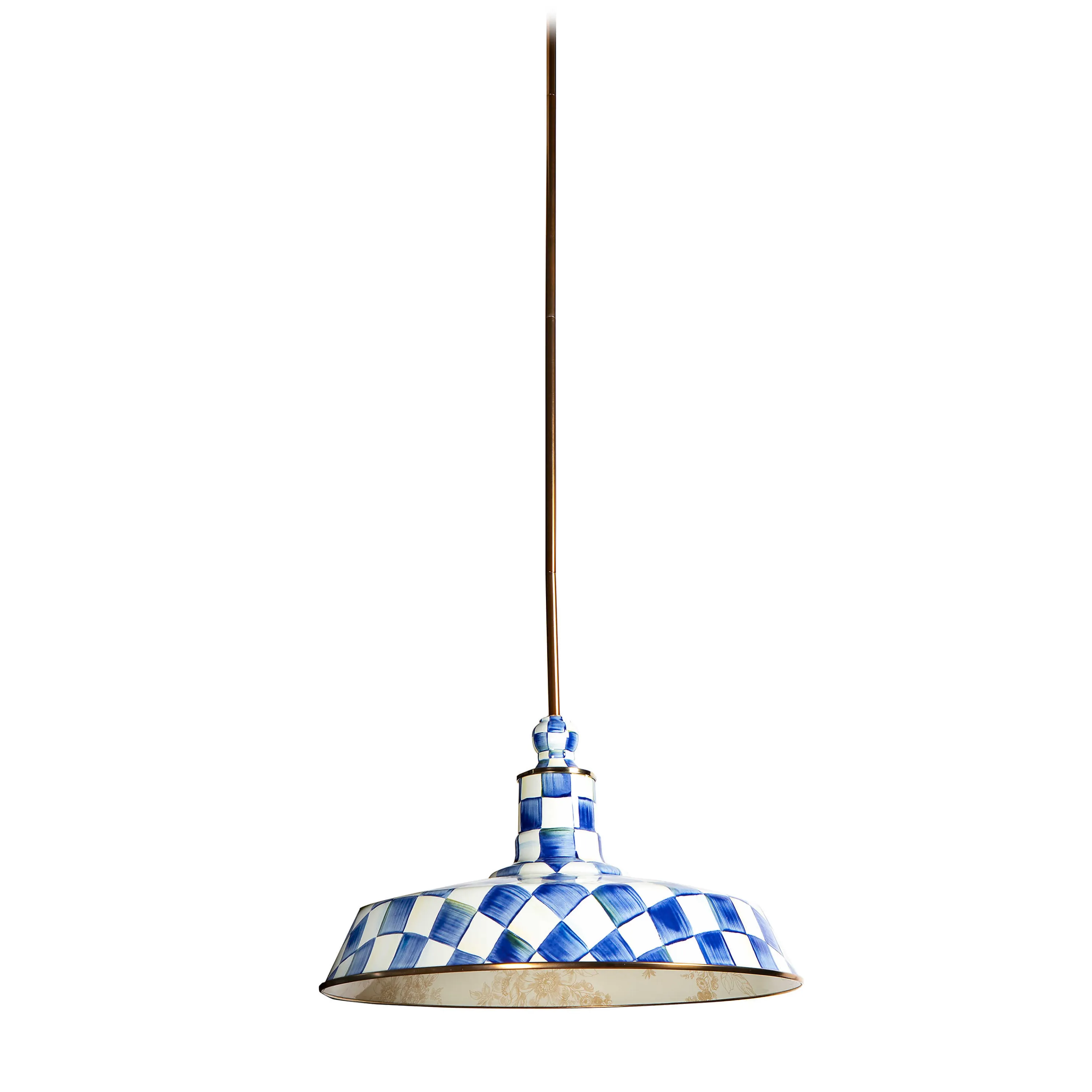 Royal Check Barn Pendant Lamp - 18"