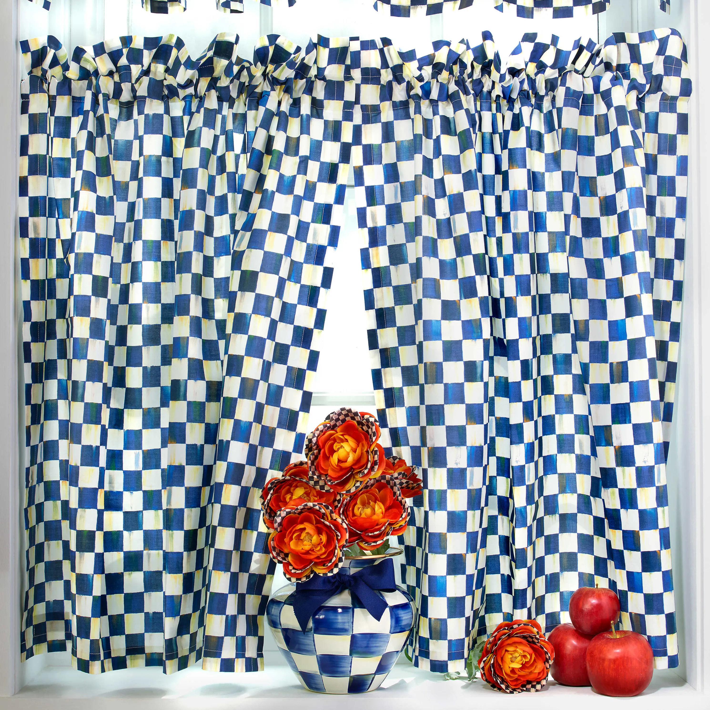 Royal Check Enamel Large Vase