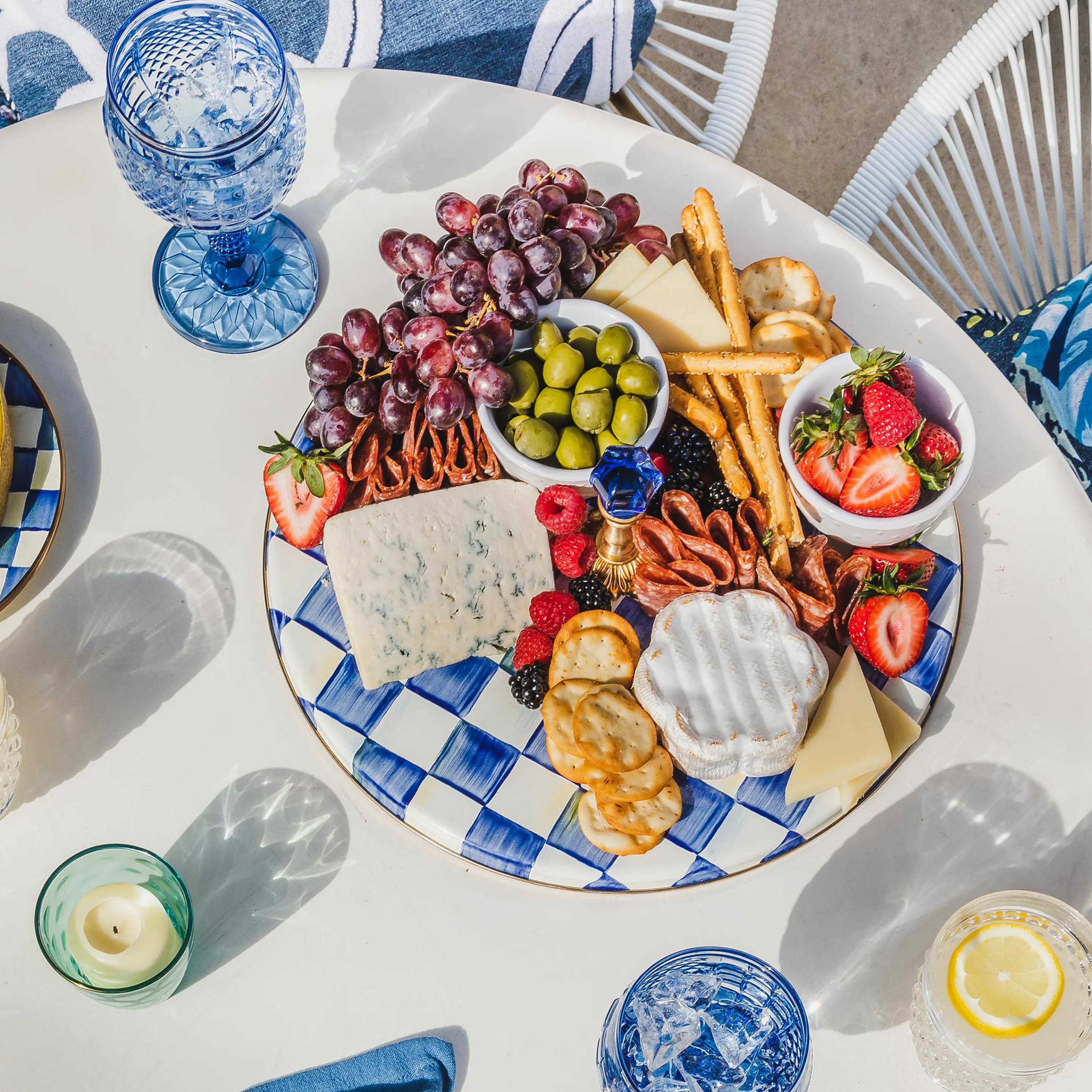 Royal Check Enamel Cheese Course