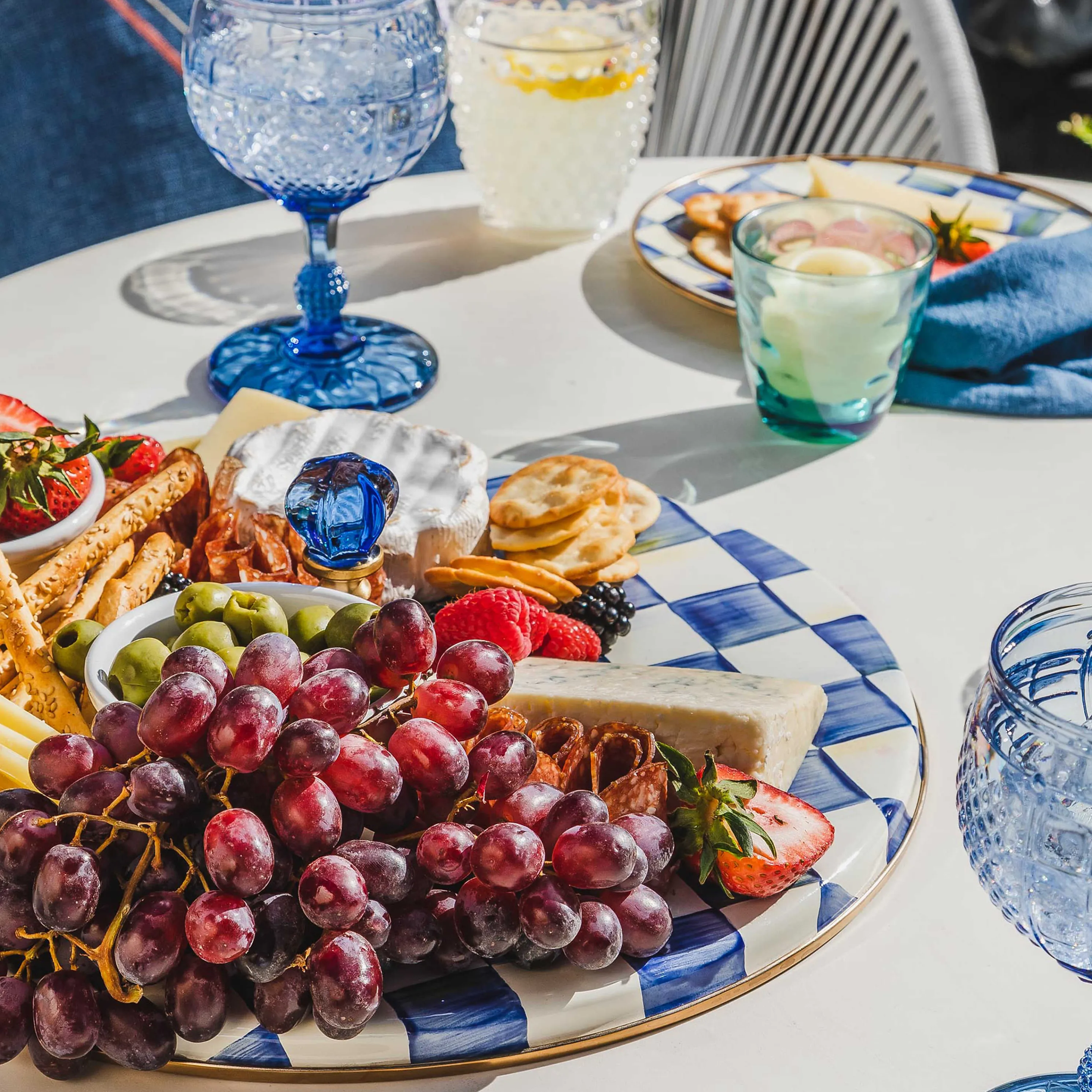 Royal Check Enamel Cheese Course