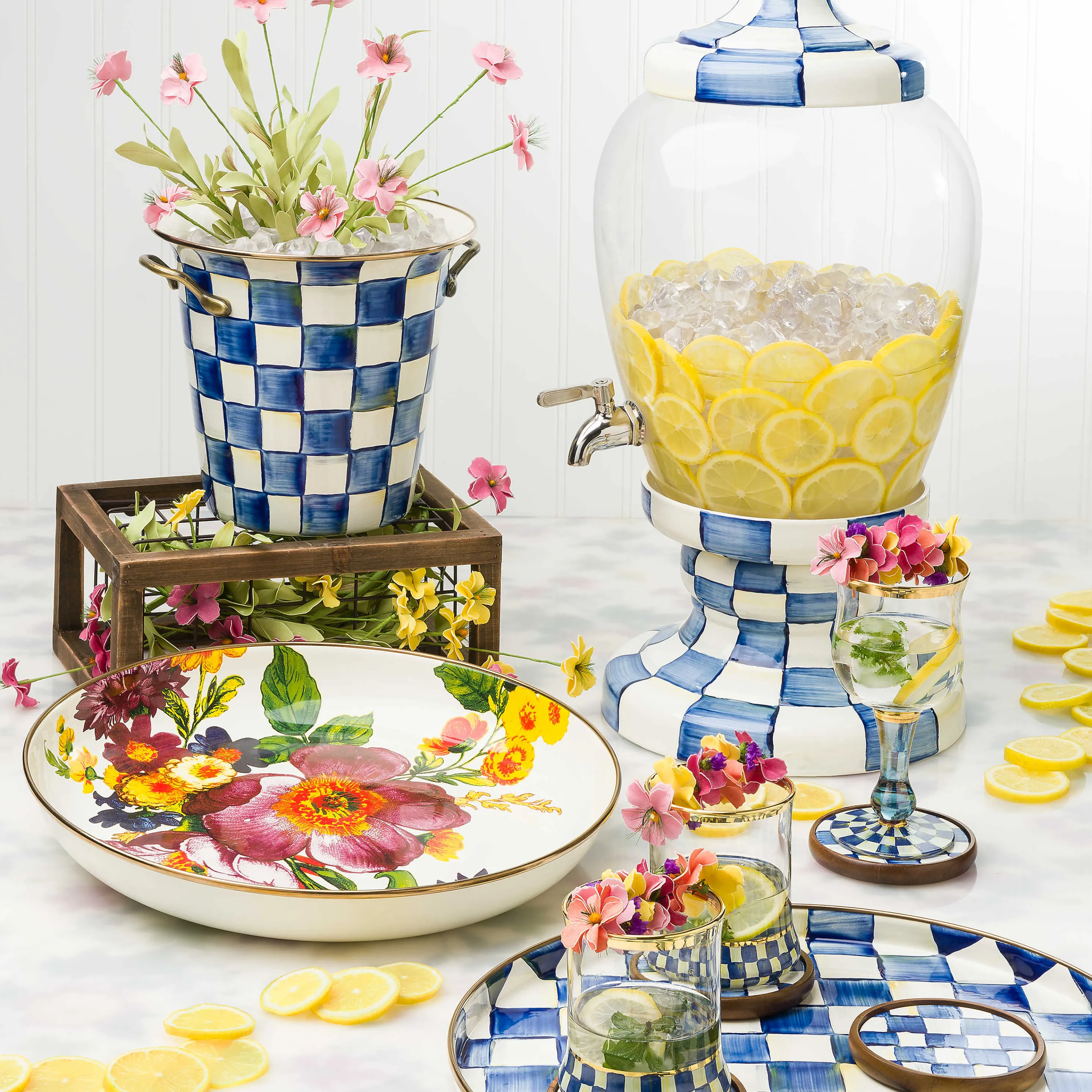 Royal Check Enamel Wine Cooler