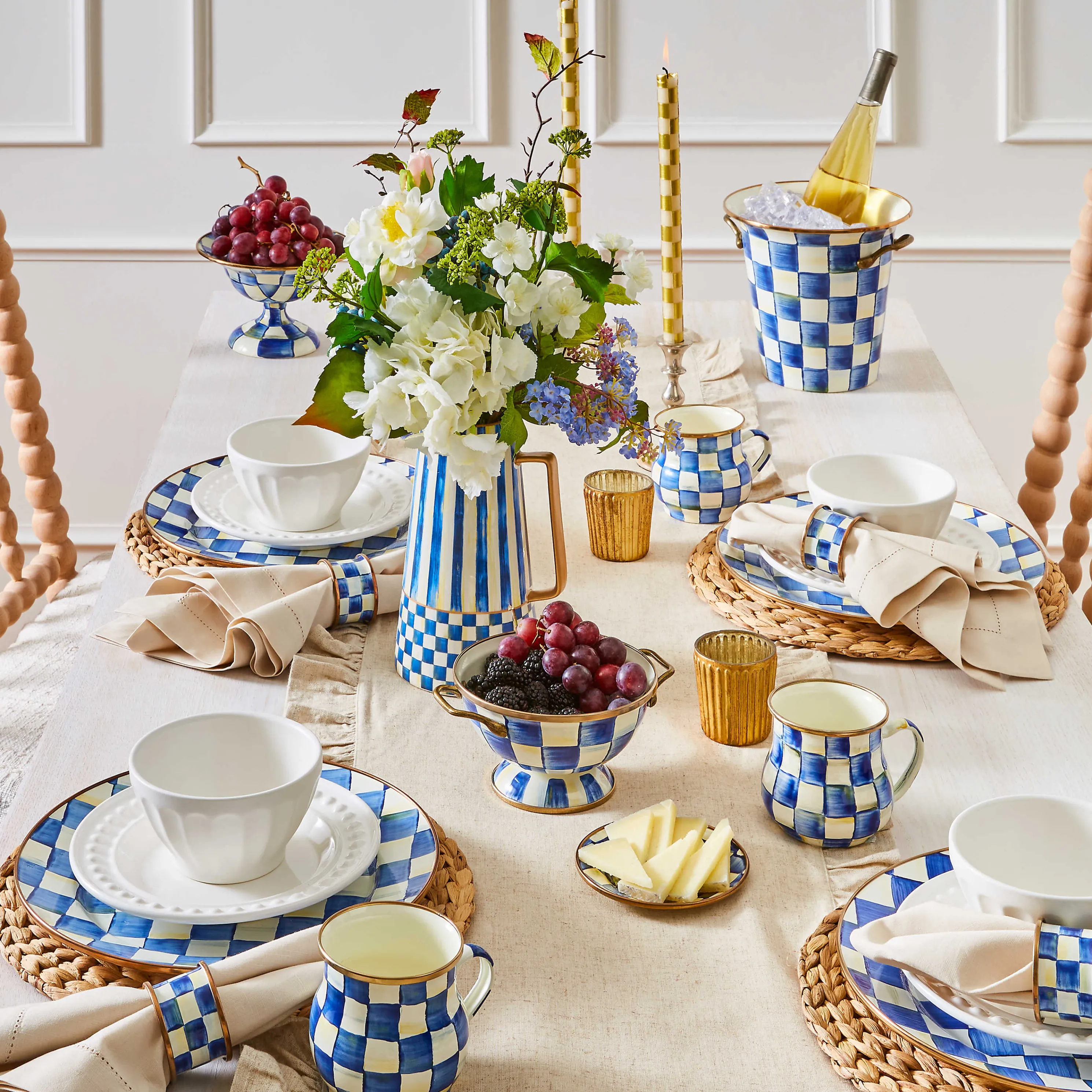 Royal Check Enamel Wine Cooler