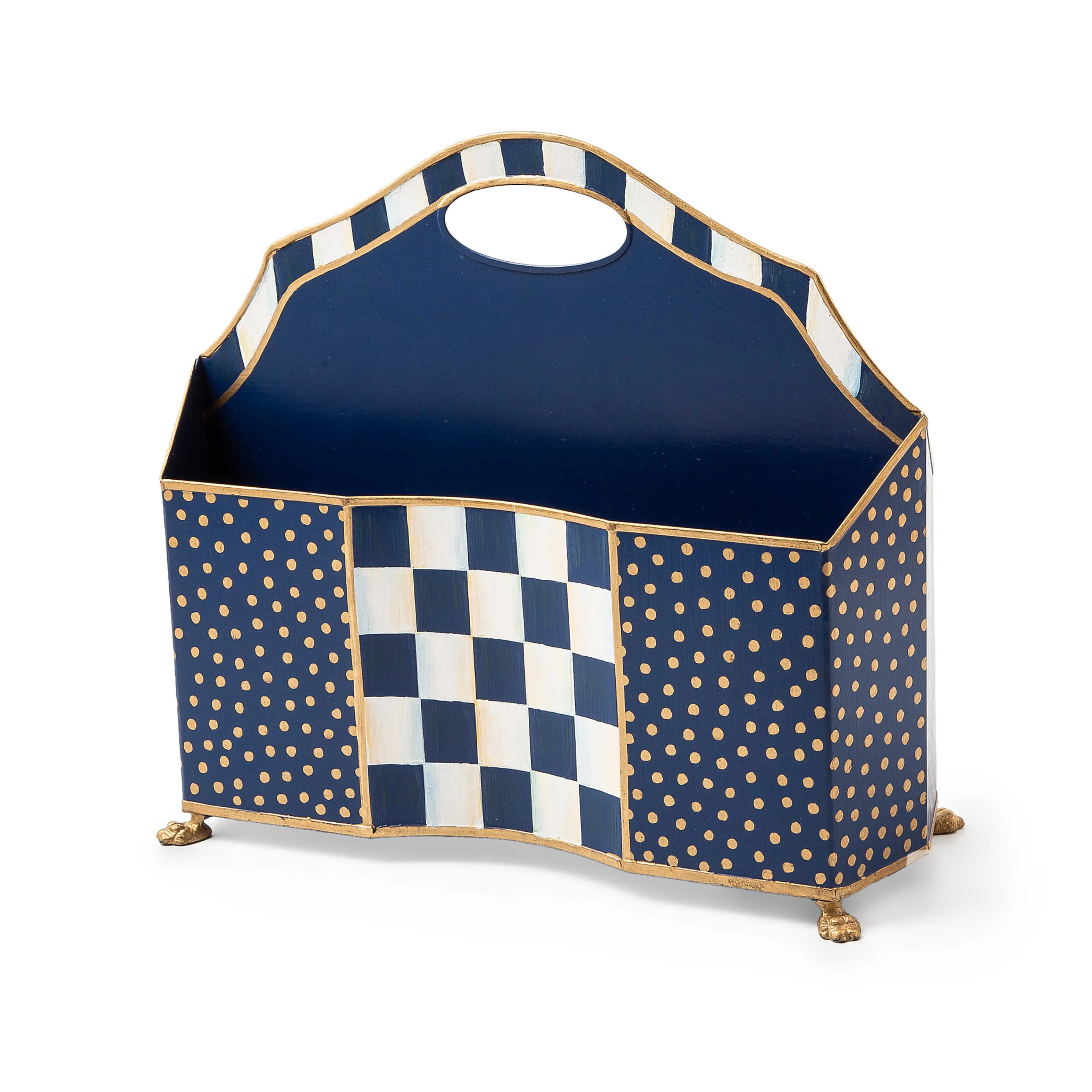 Royal Check Magazine Holder