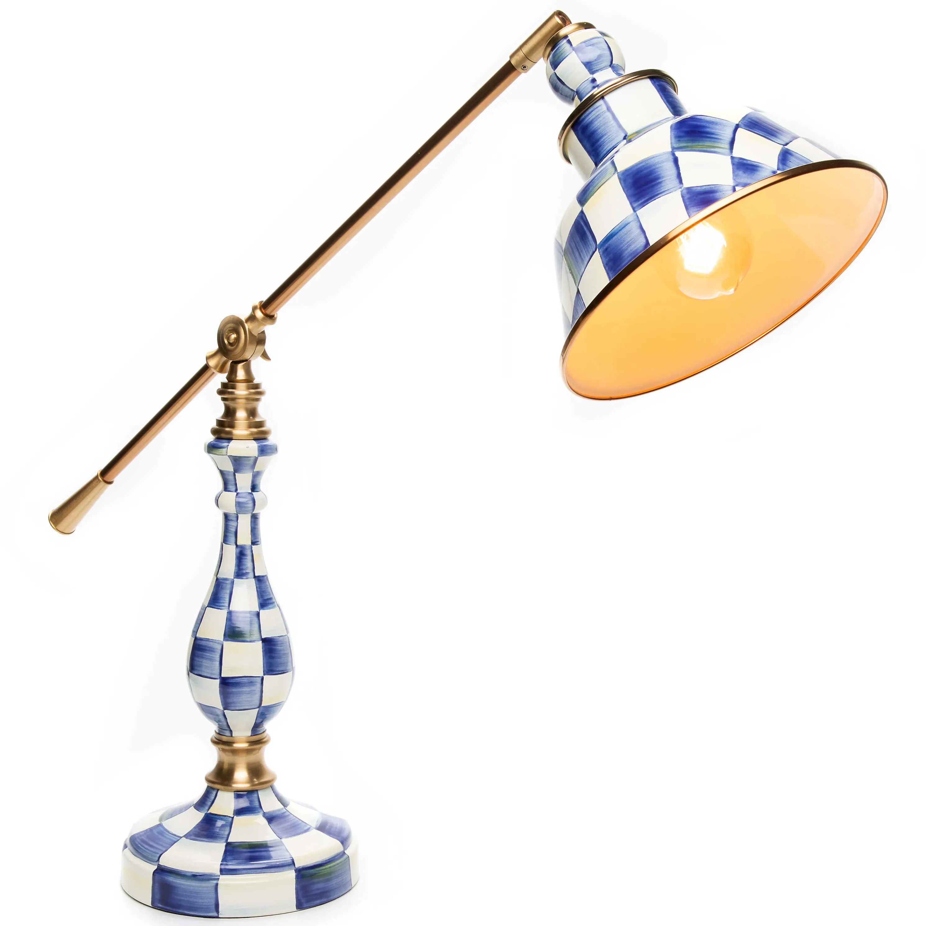 Royal Check Reading Table Lamp