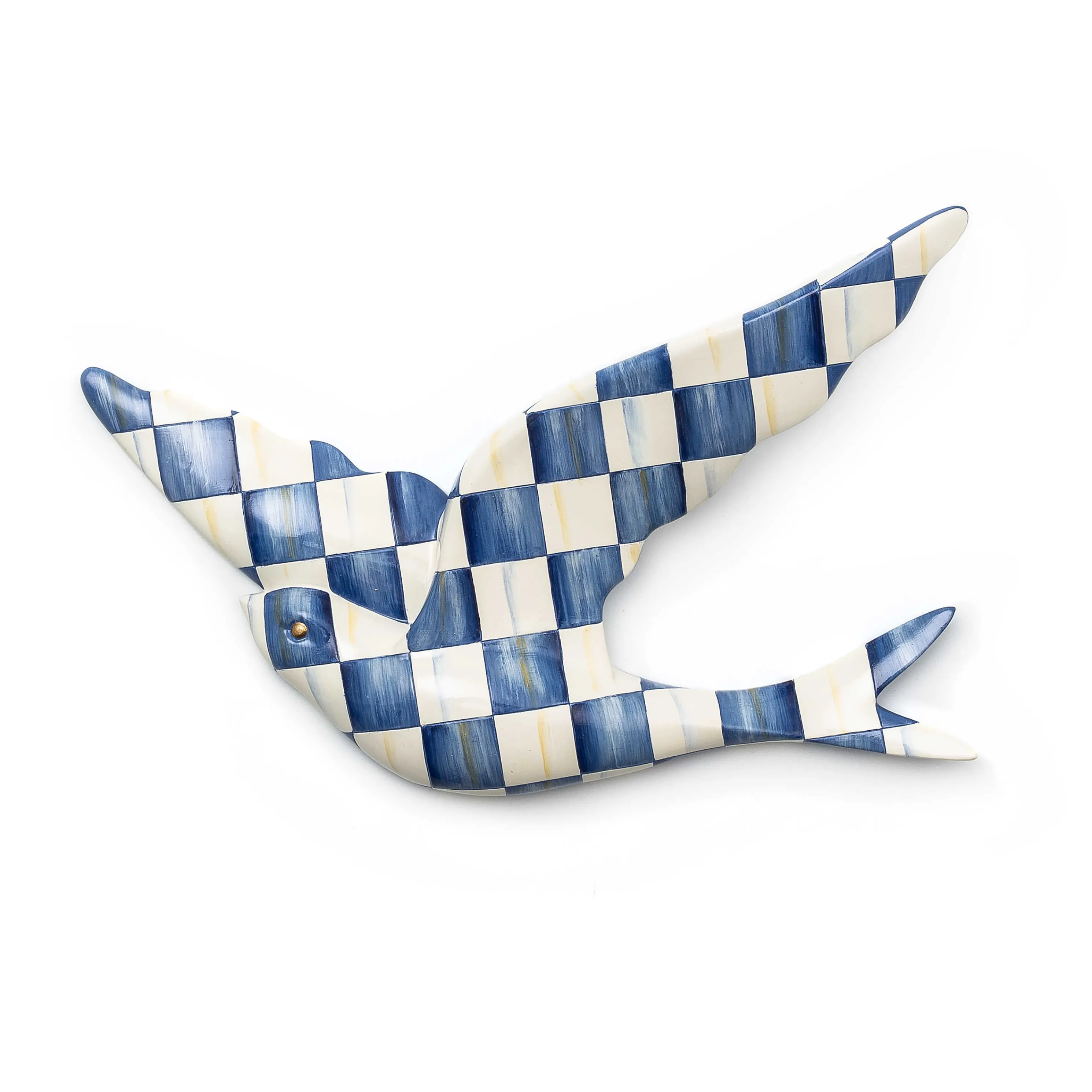 Royal Check Swallowtail Wall Decor