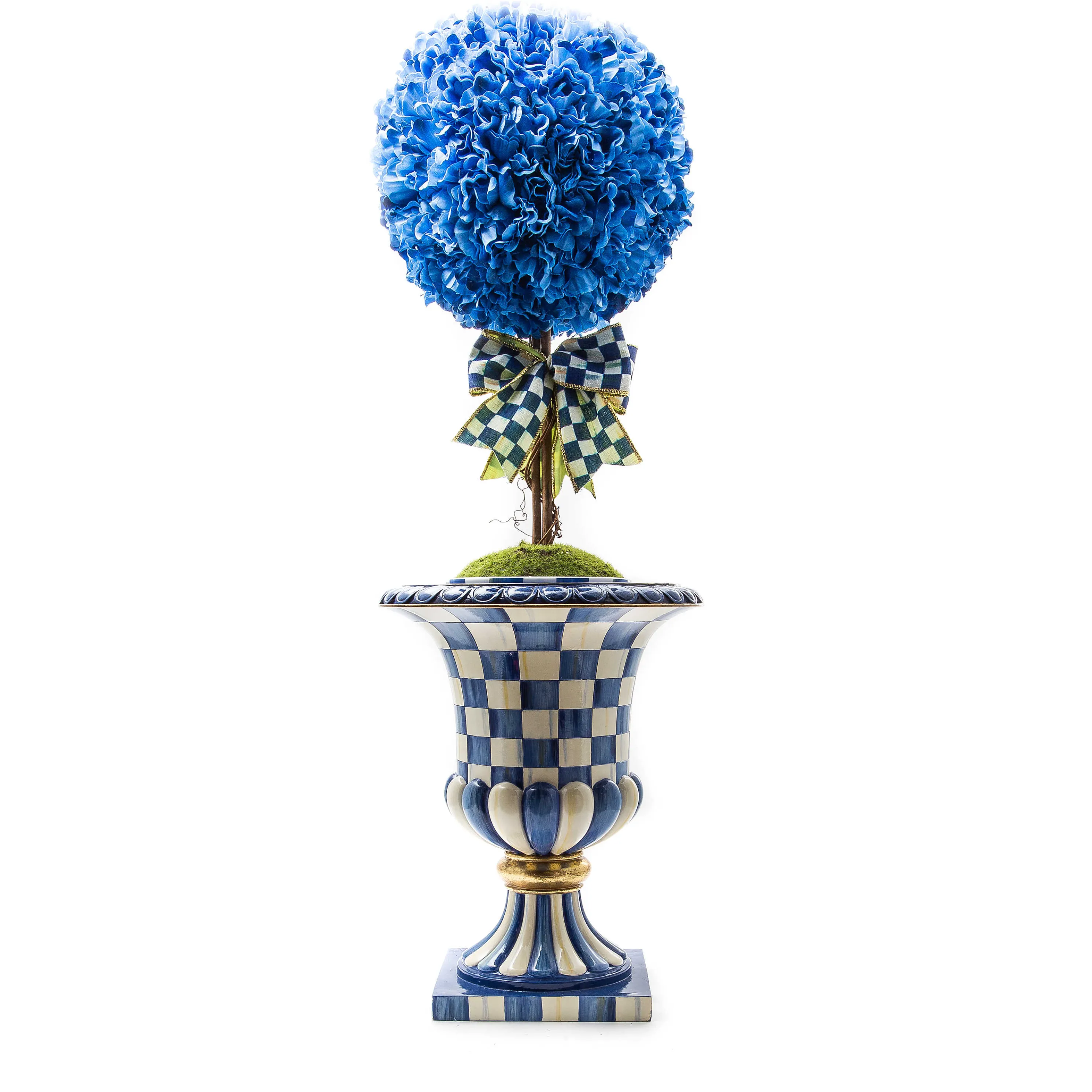Royal Check Topiary Drop In - Large