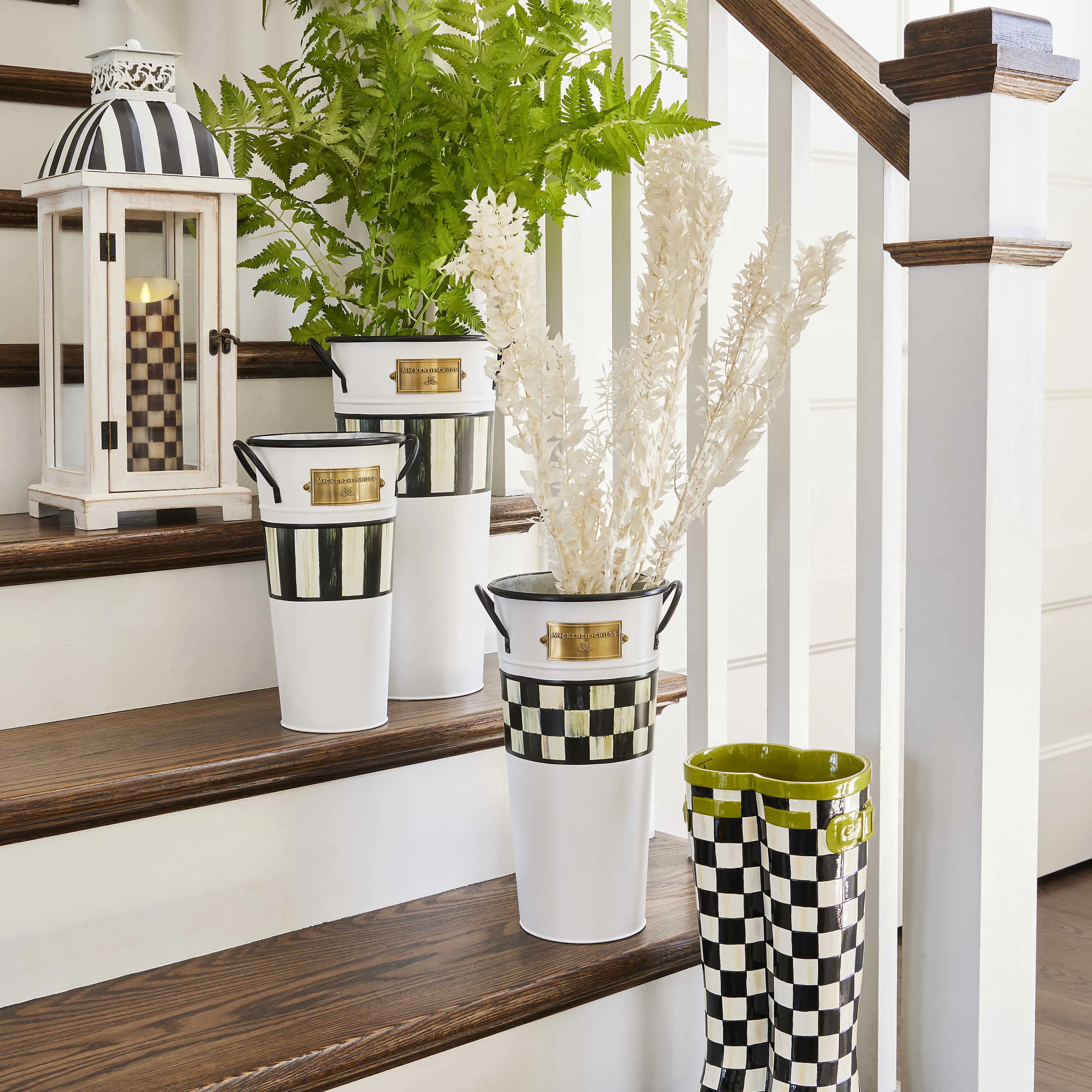 Spectator Galvanized Flower Buckets - Set Of 3