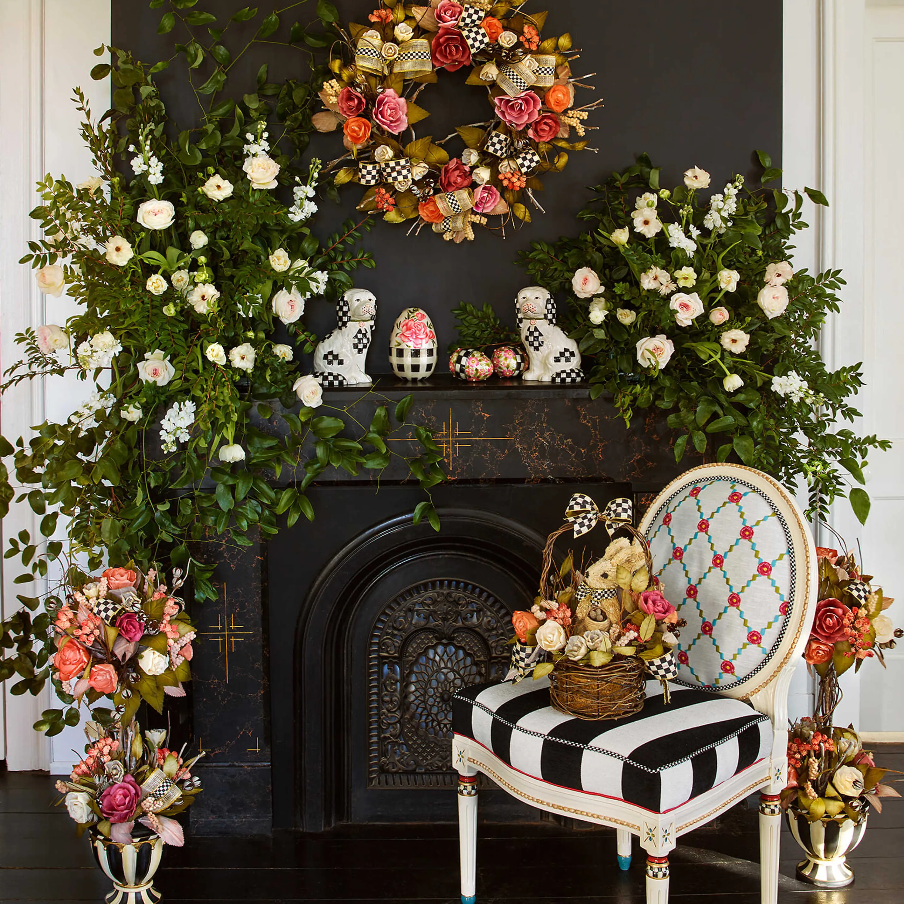 Staffordshire Dog Figures - Set Of 2