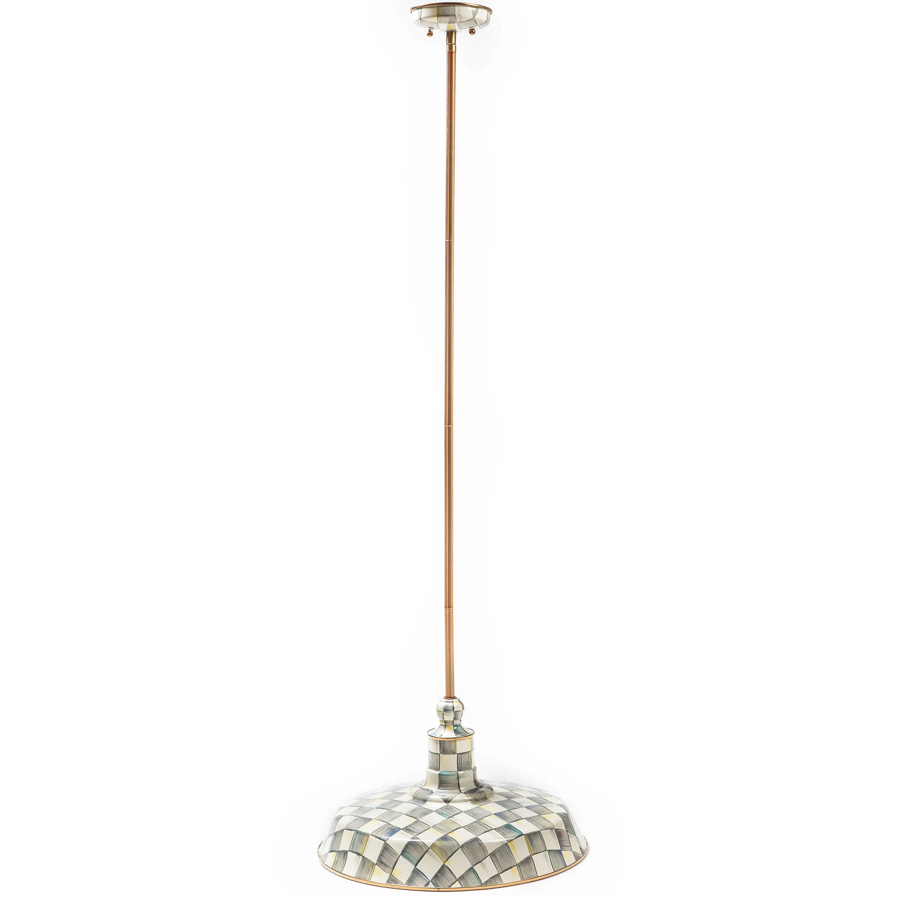 Sterling Check Barn Pendant Lamp -18"