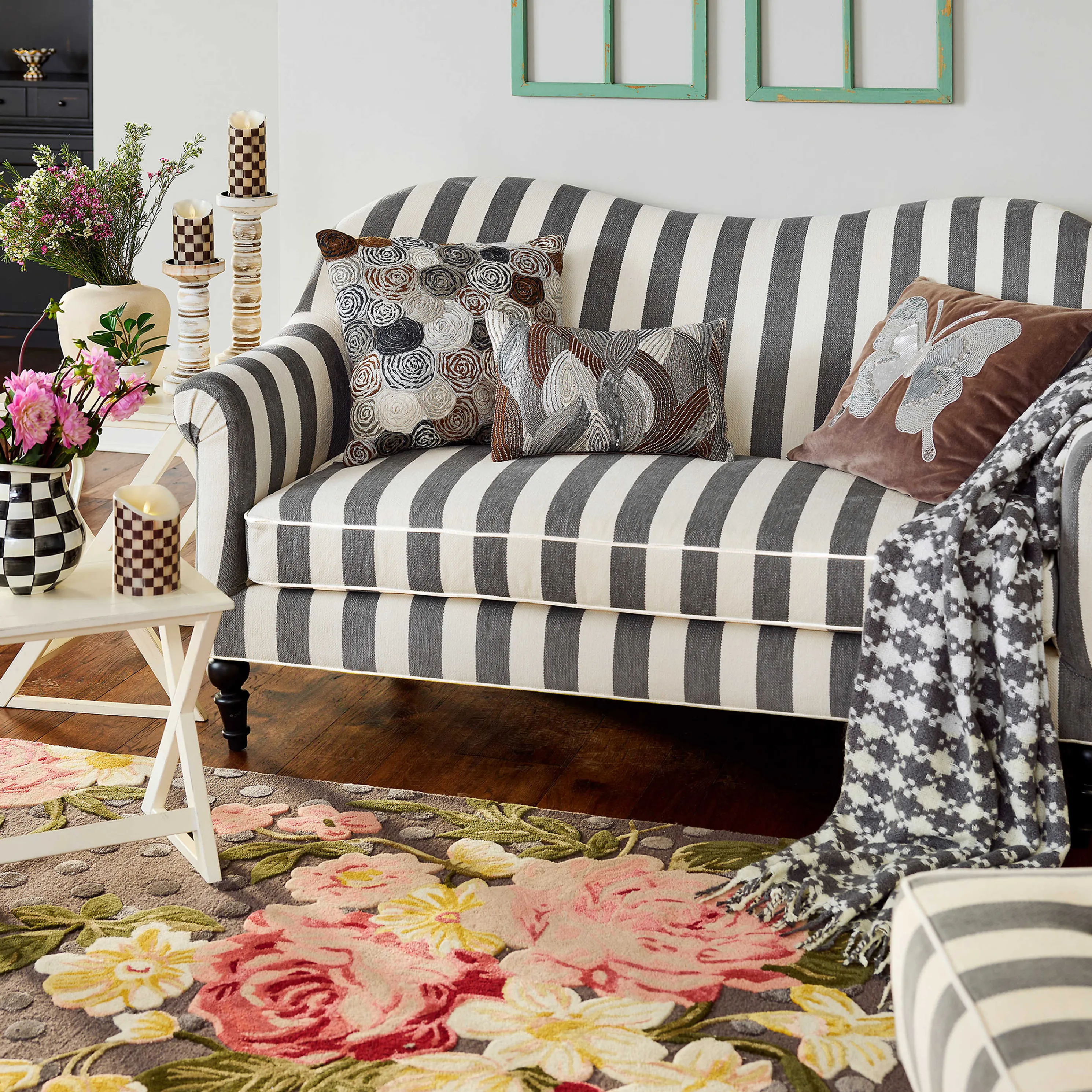 Sterling Rose Pillow