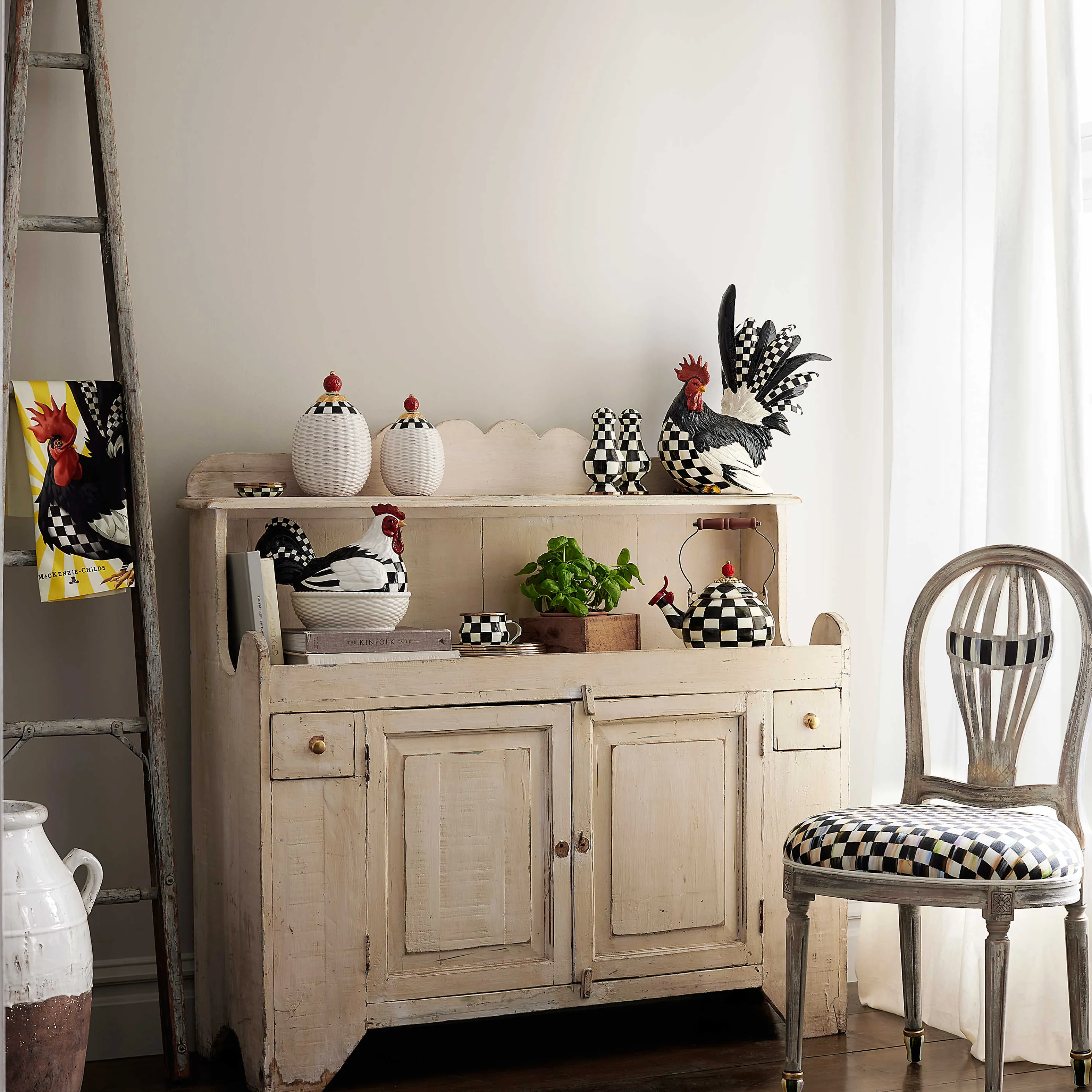 Sunrise Rooster Dish Towel