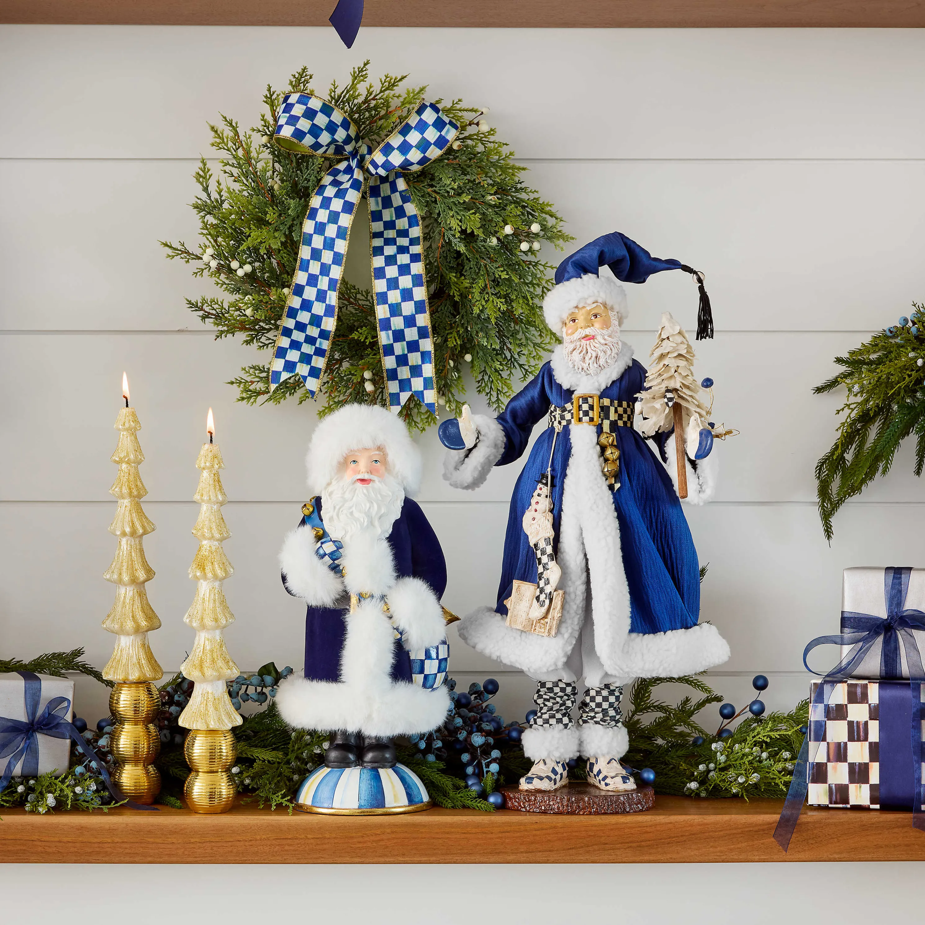 Tree Dinner Candles - Ivory - Set Of 2