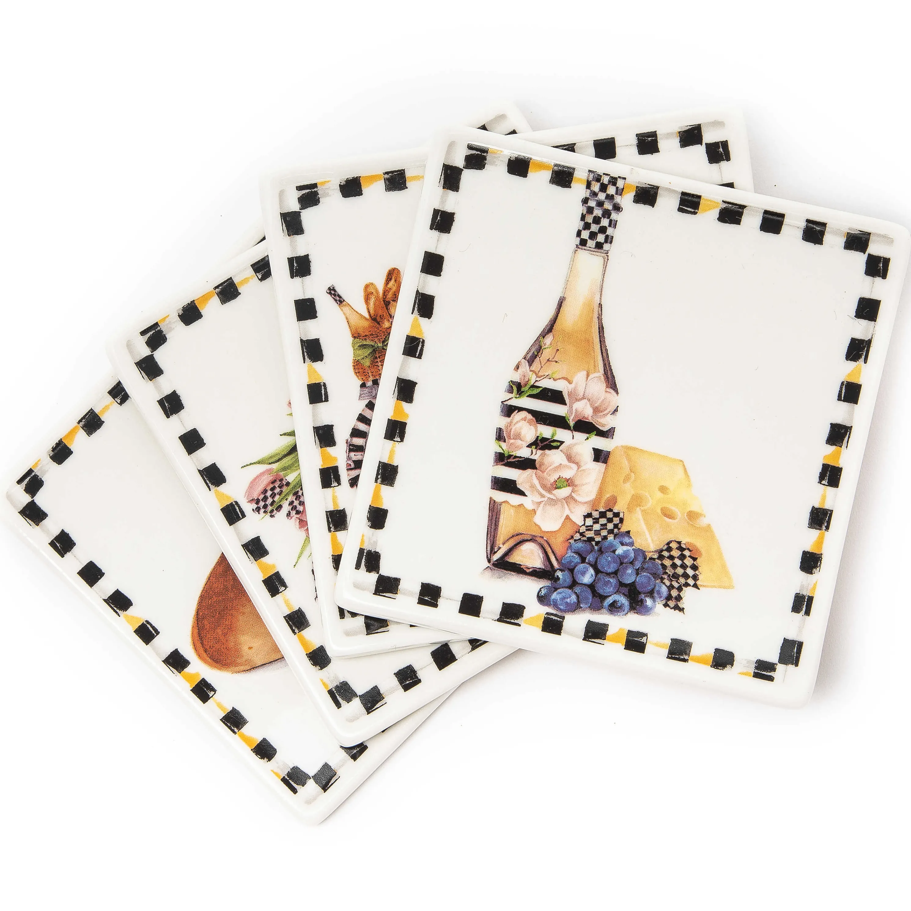 Vino Alfresco Coasters - Set Of 4