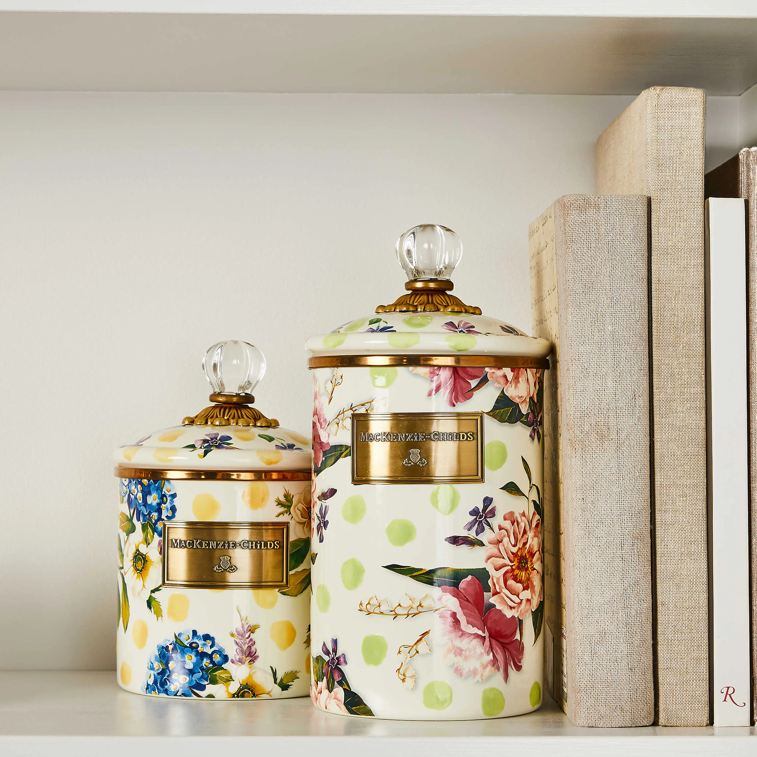Wildflowers Enamel Small Canister - Yellow