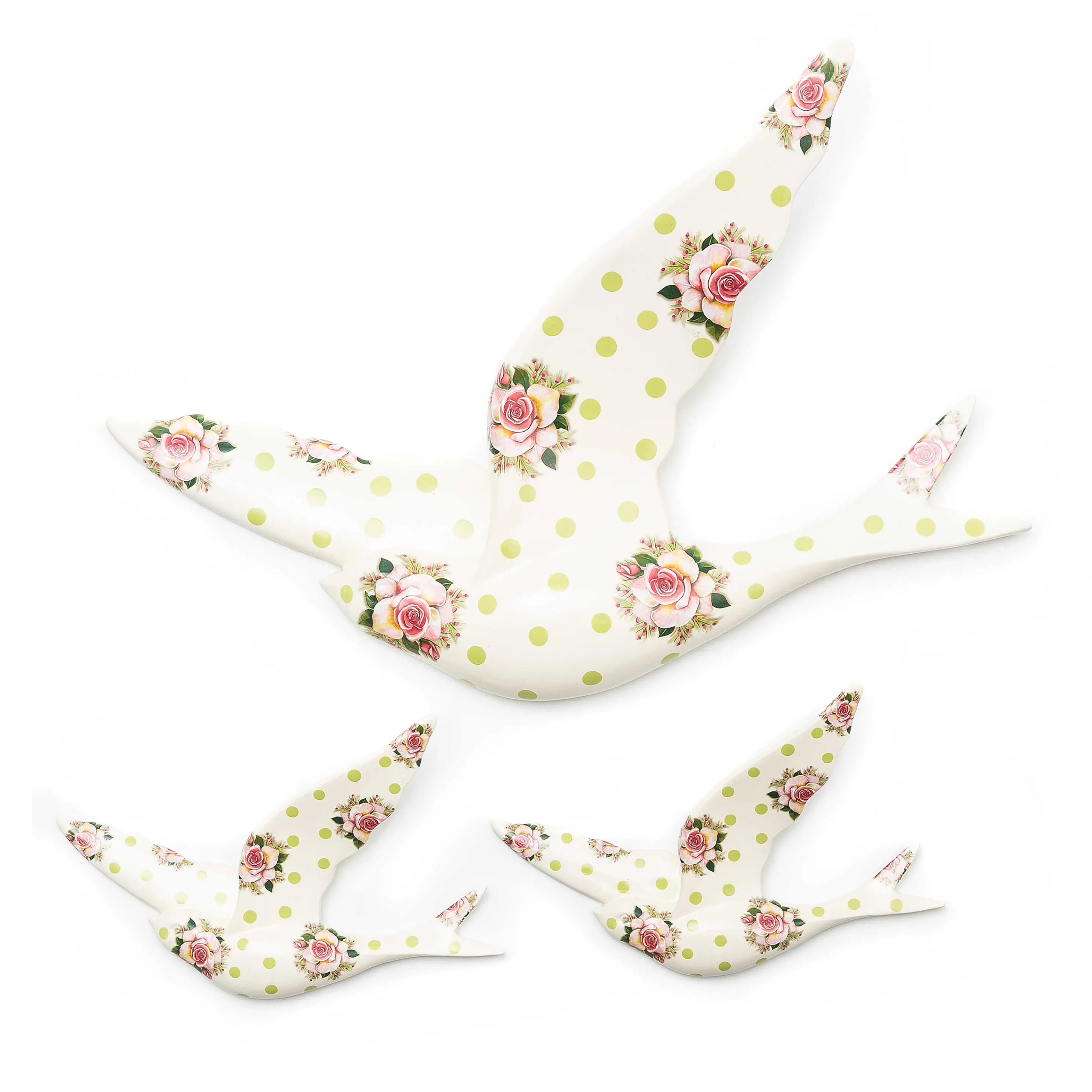 Wildflowers Swallowtail Wall Decor - Green