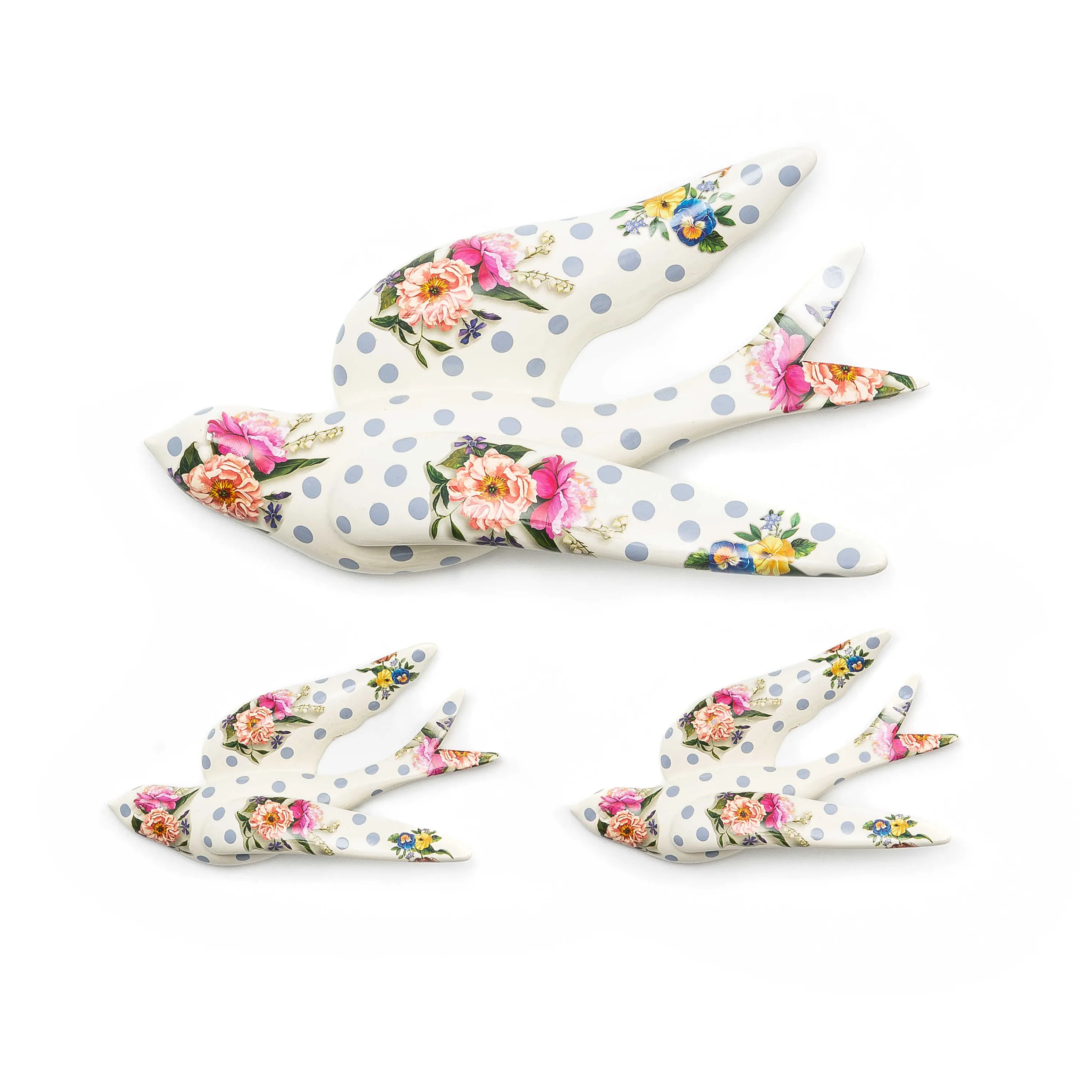 Wildflowers Swallowtail Wall Decor - Blue